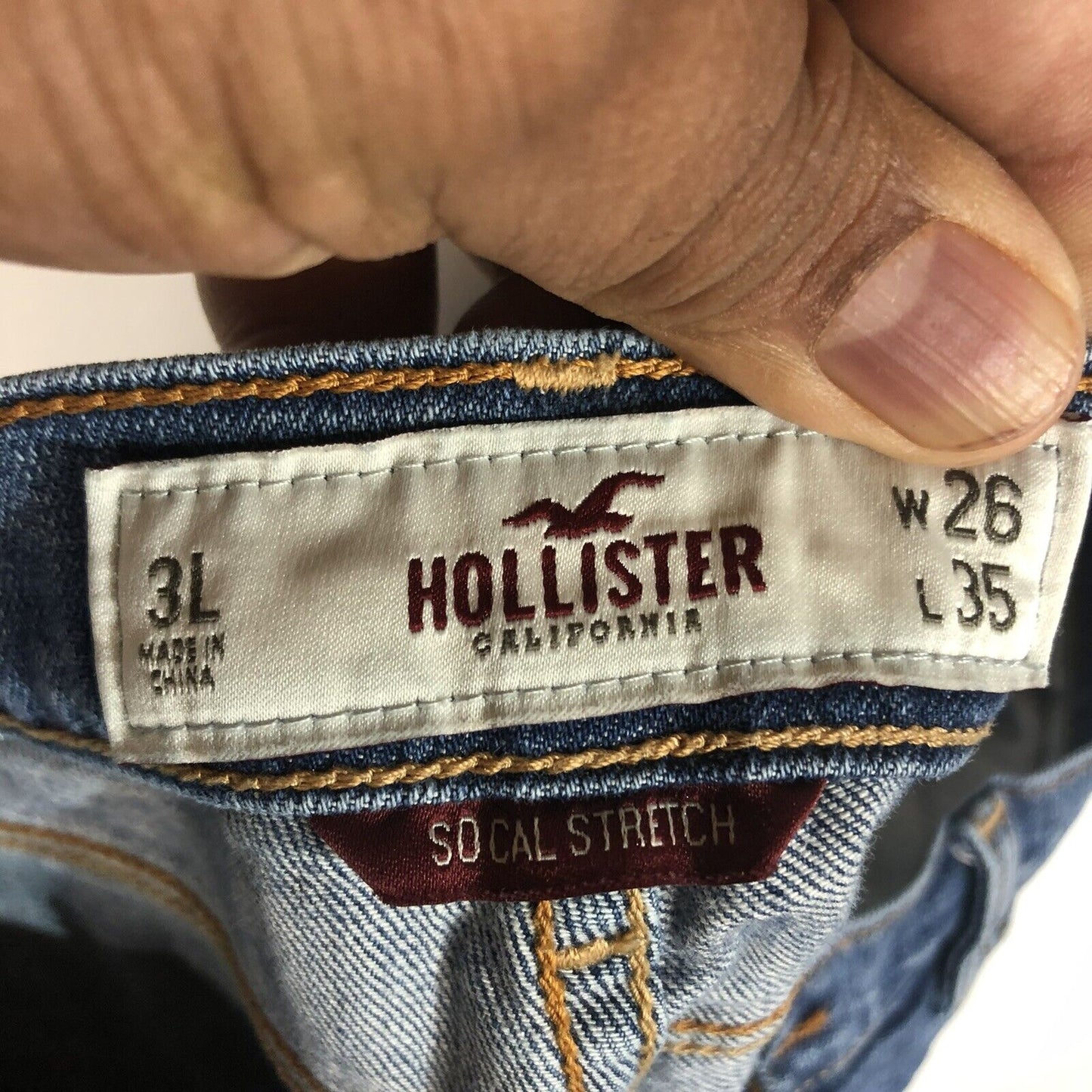 Hollister Social Stretch Jeans Womens Size 26 Color Blue