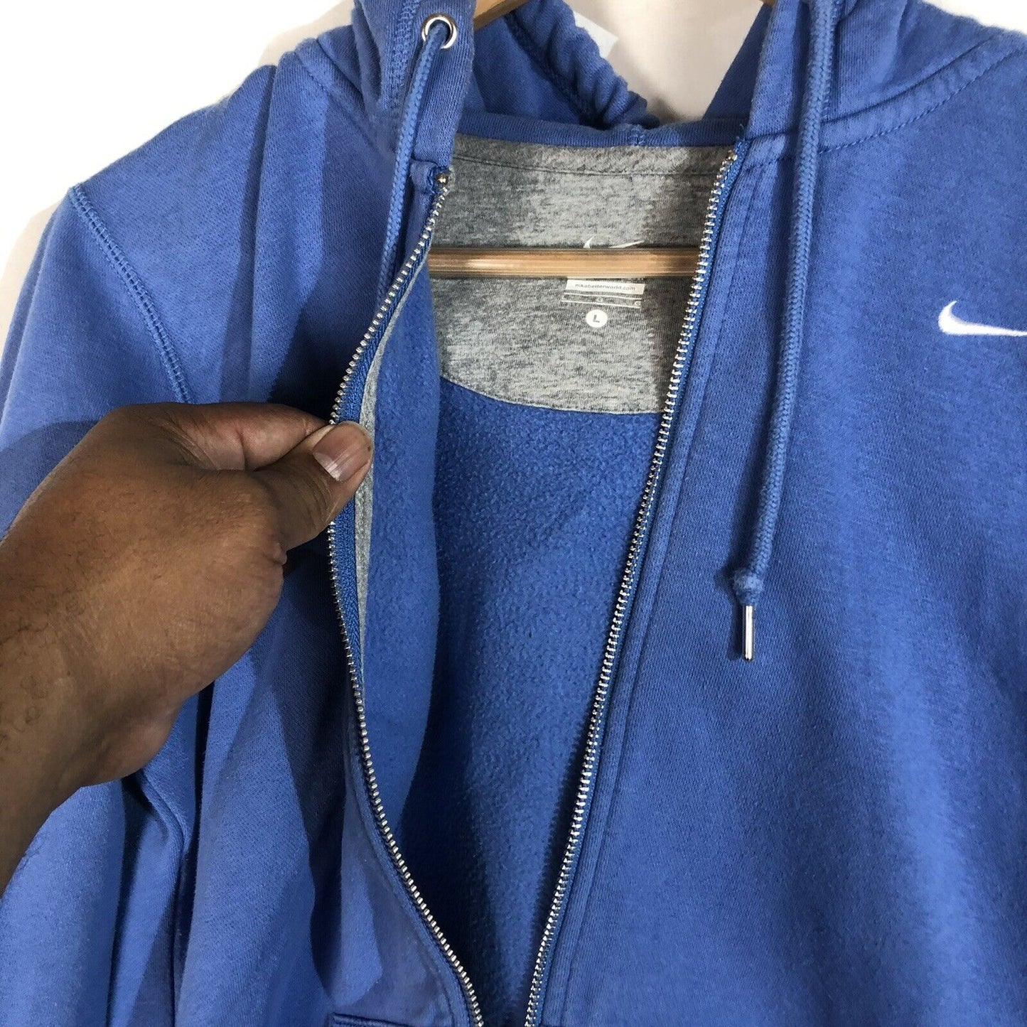 Nike Uni sex Adult Jacket Size Large Color Blue PreOwned