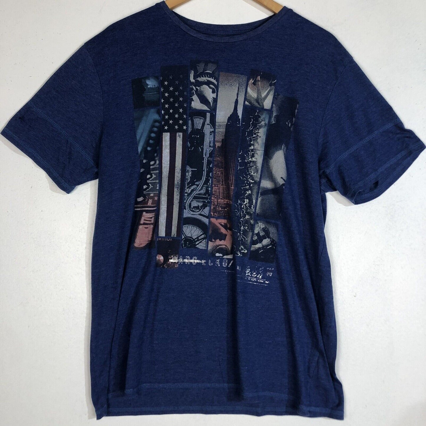 Marc Ecko Cut & Sew T-Shirt Men's Size Large Color Blue