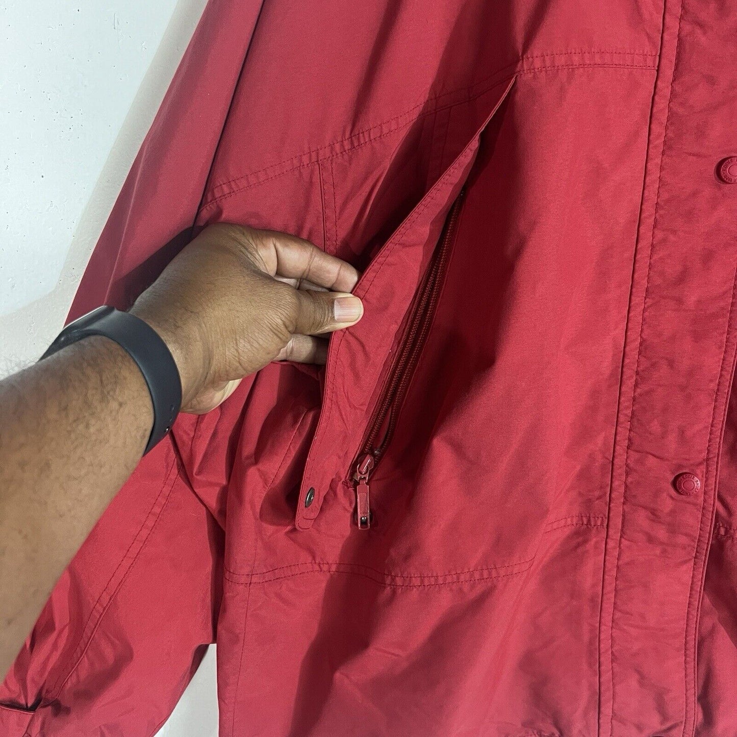 Eddie Bauer Jacket Women’s Size Large Color Red Full Zip Casual