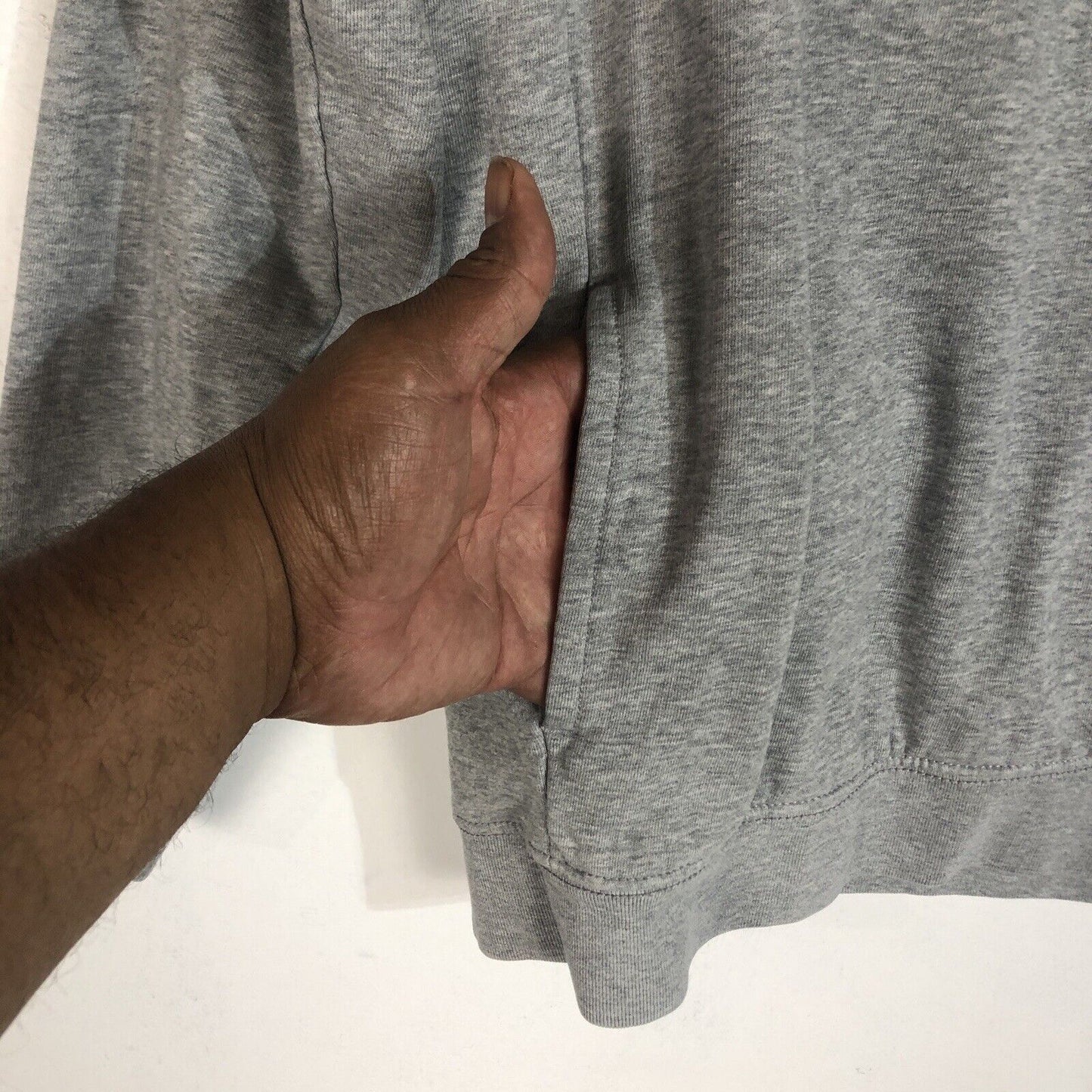 Chaps Pullover Sweater Men’s Large Color Gray Long Sleeve Quarter Zip