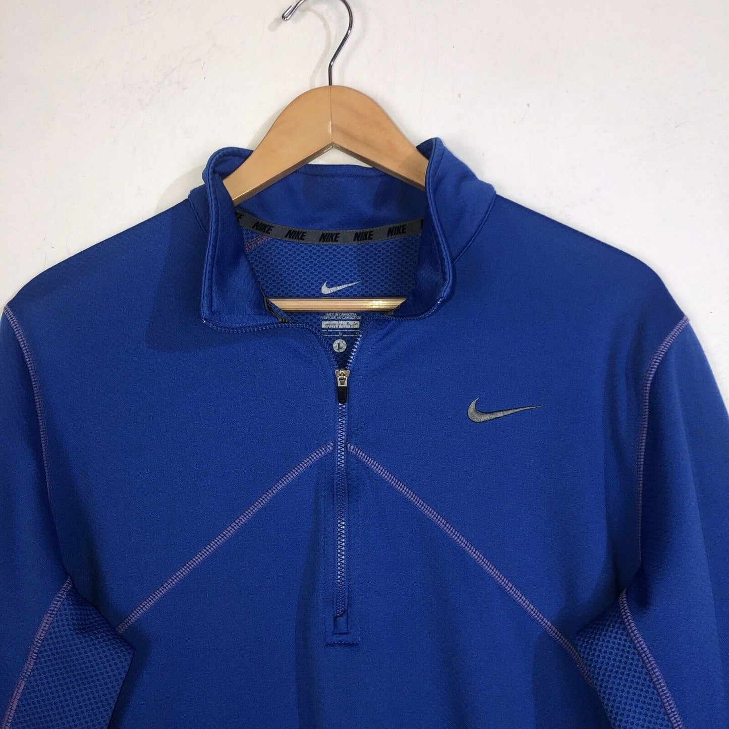 Nike DriFit Shirt Womens Size Large Color Blue