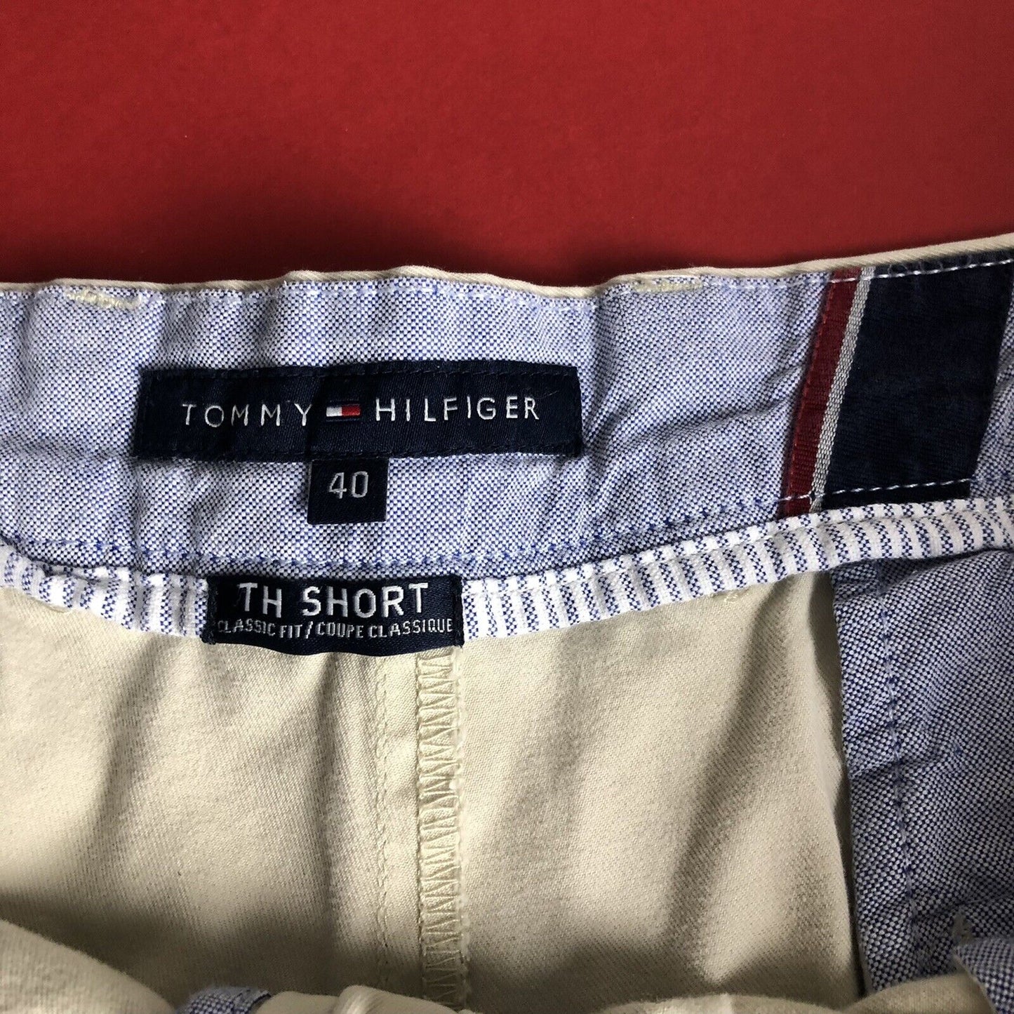 Tommy Hilfiger TH Short Classic Fit Mens Size 40 Color Khaki. 1221300