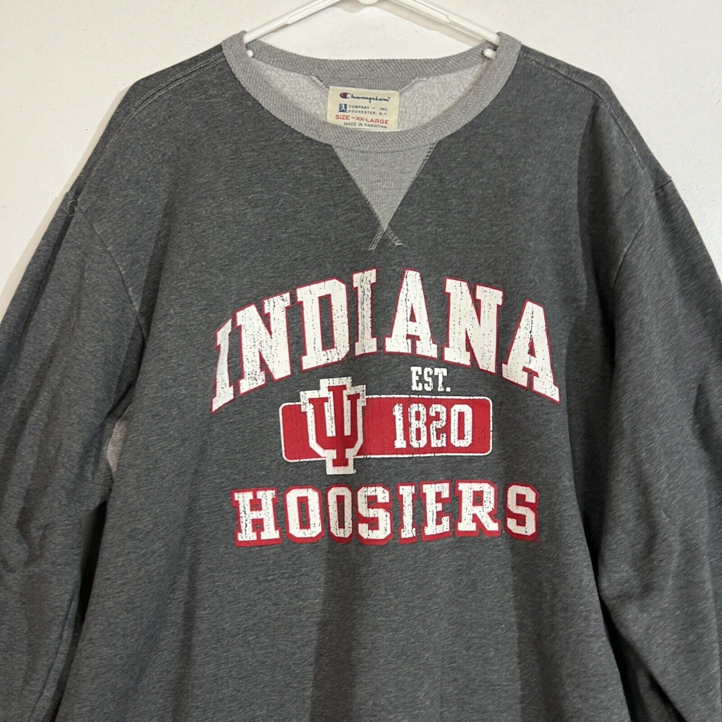 Champion Indiana Hoosiers Sweatshirt Men’s XXL Multicolor Long Sleeve Pullover