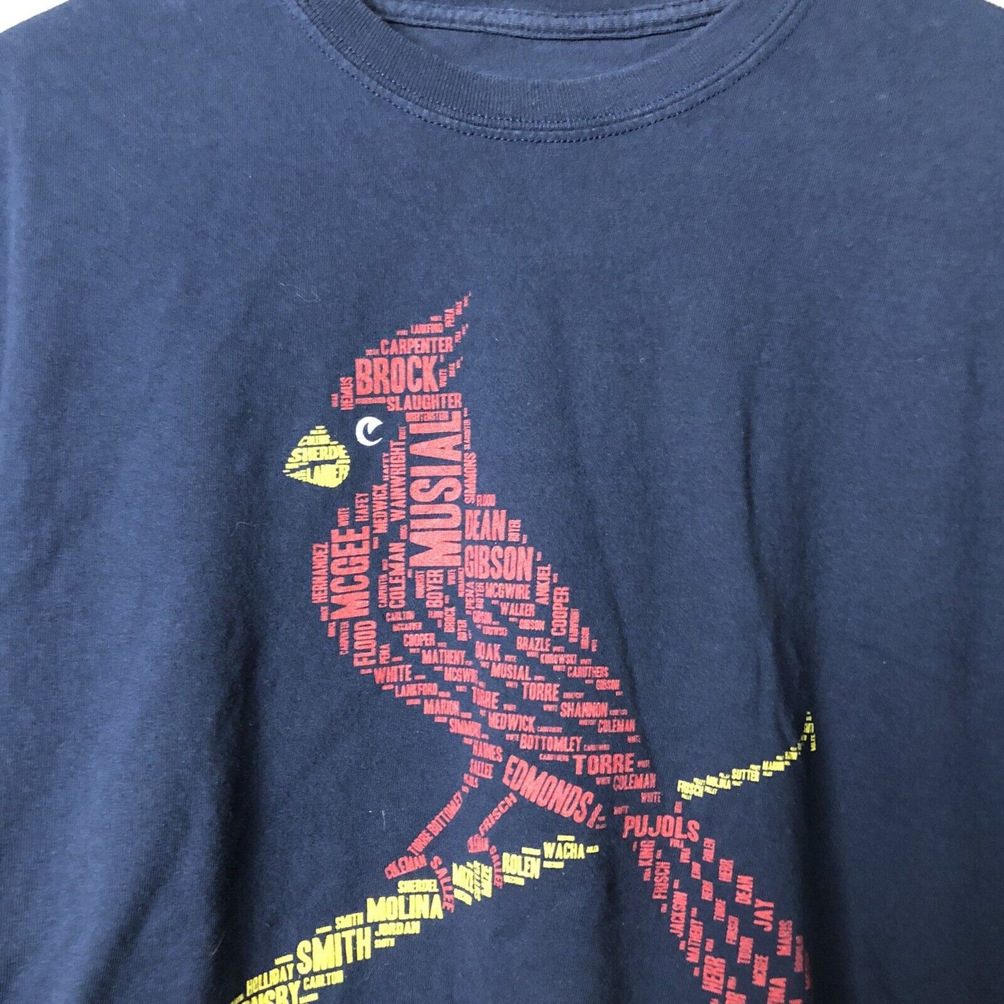 St Louis Cardinals Short Sleeve Tshirt Adult Size XL Blue
