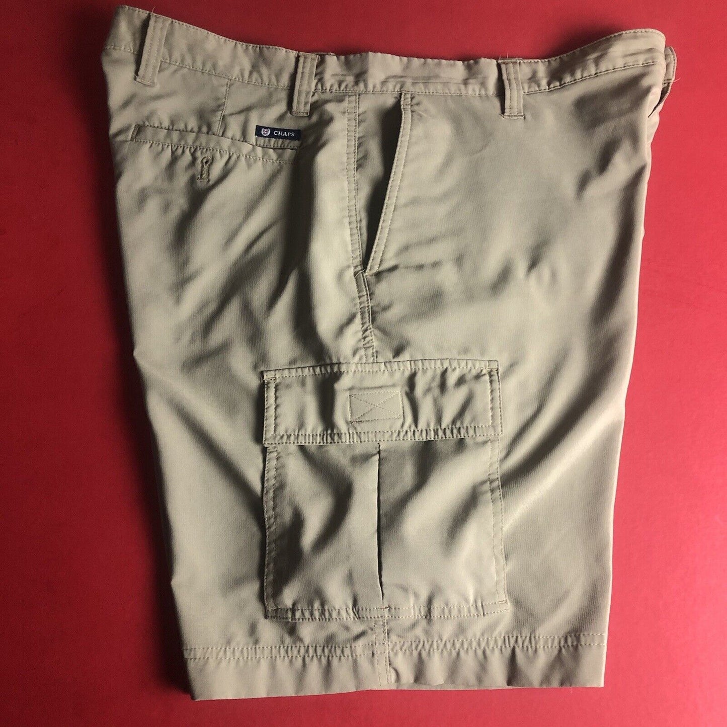 Chaps Shorts Mens Size 36 Color Khaki. 0011