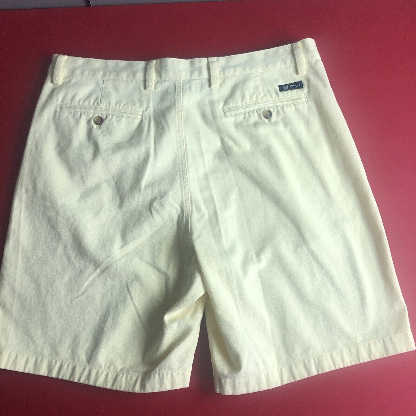 Chaps Shorts Mens Size 38 Color Yellow. 0022