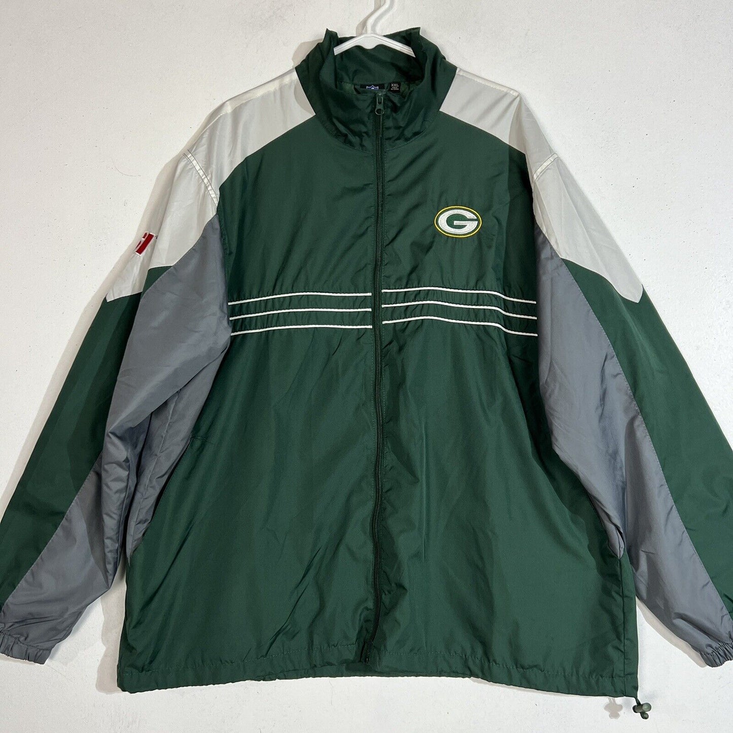 NFL Team Apparel Reebok Men's Green Bay Packers Windbreaker Jacket Sz XXL