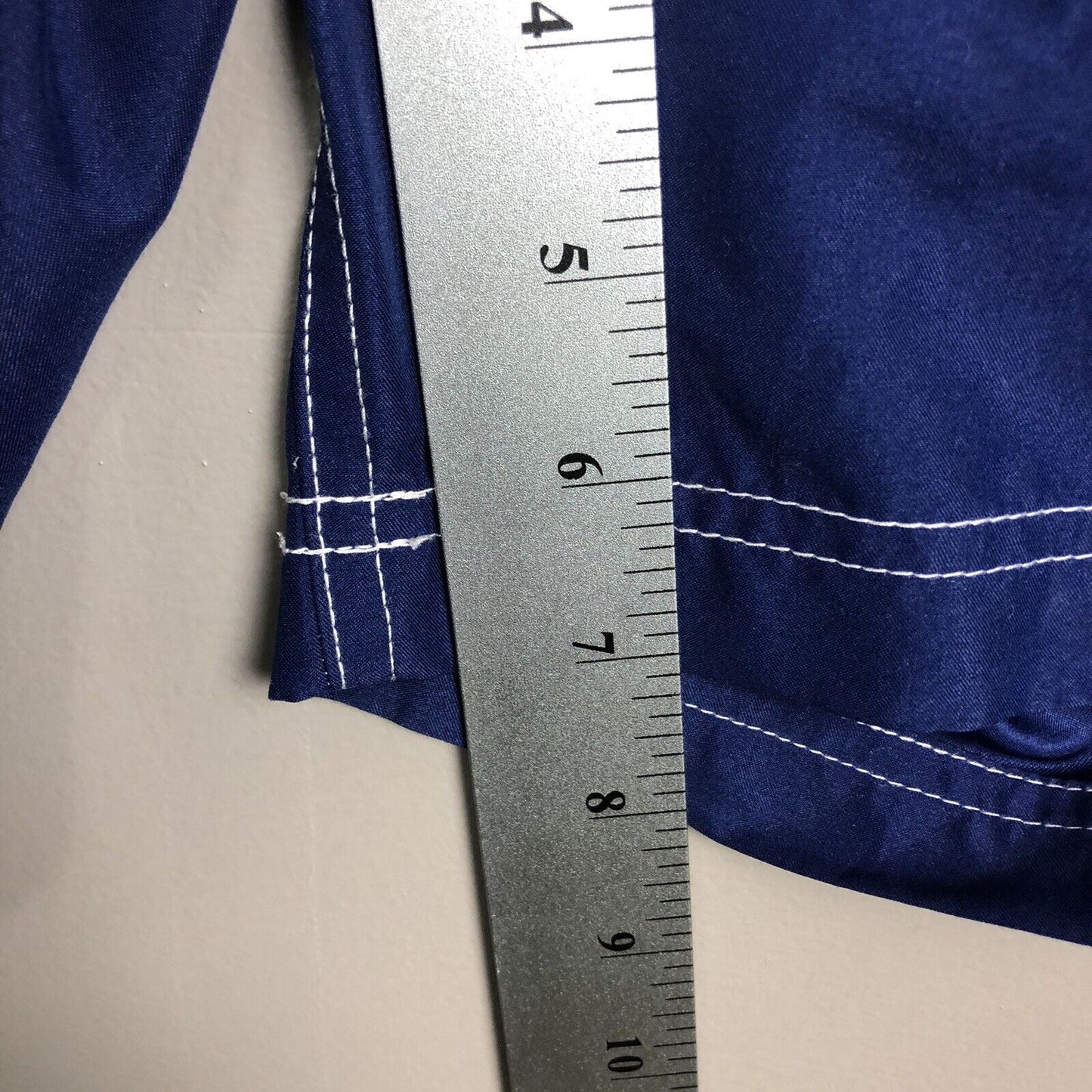 Chaps Men’s Swim Trunks Size Large Blue And White