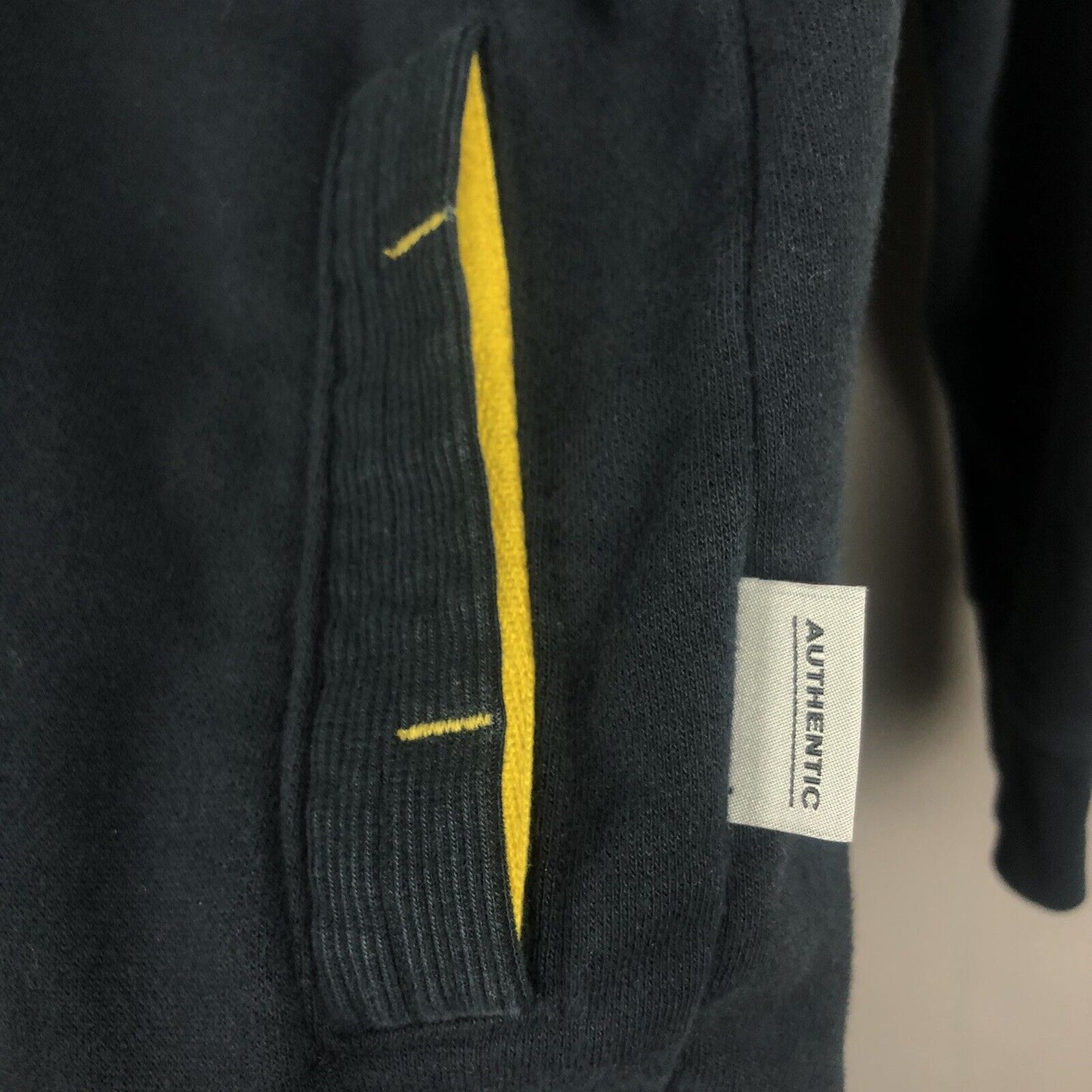 Vintage Mens Team Nike Mizzou Hoodie Size Small Black And Gold Long Sleeve