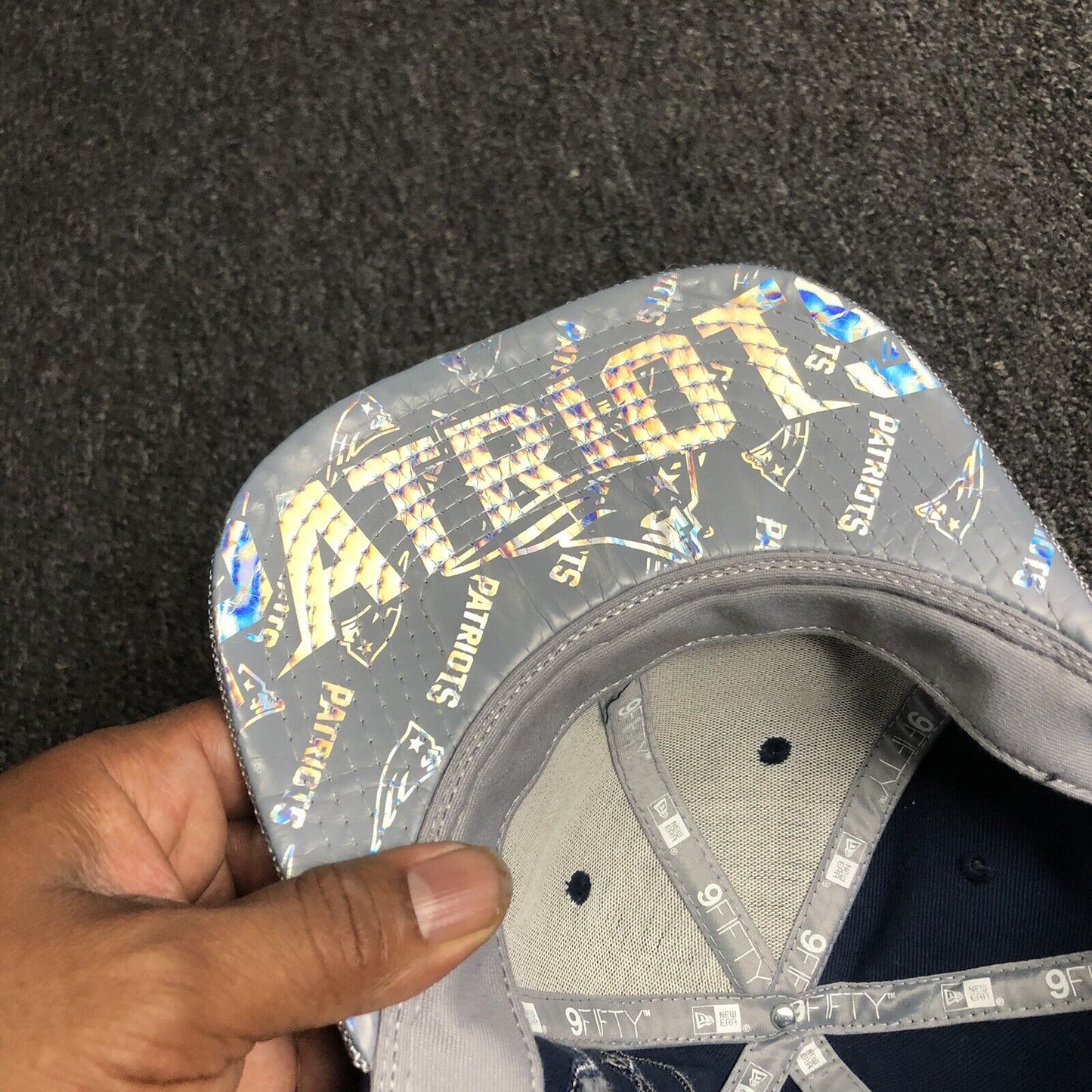 9Fifty New England Patriots Snapback Hat One Size Fits Most Embroidered