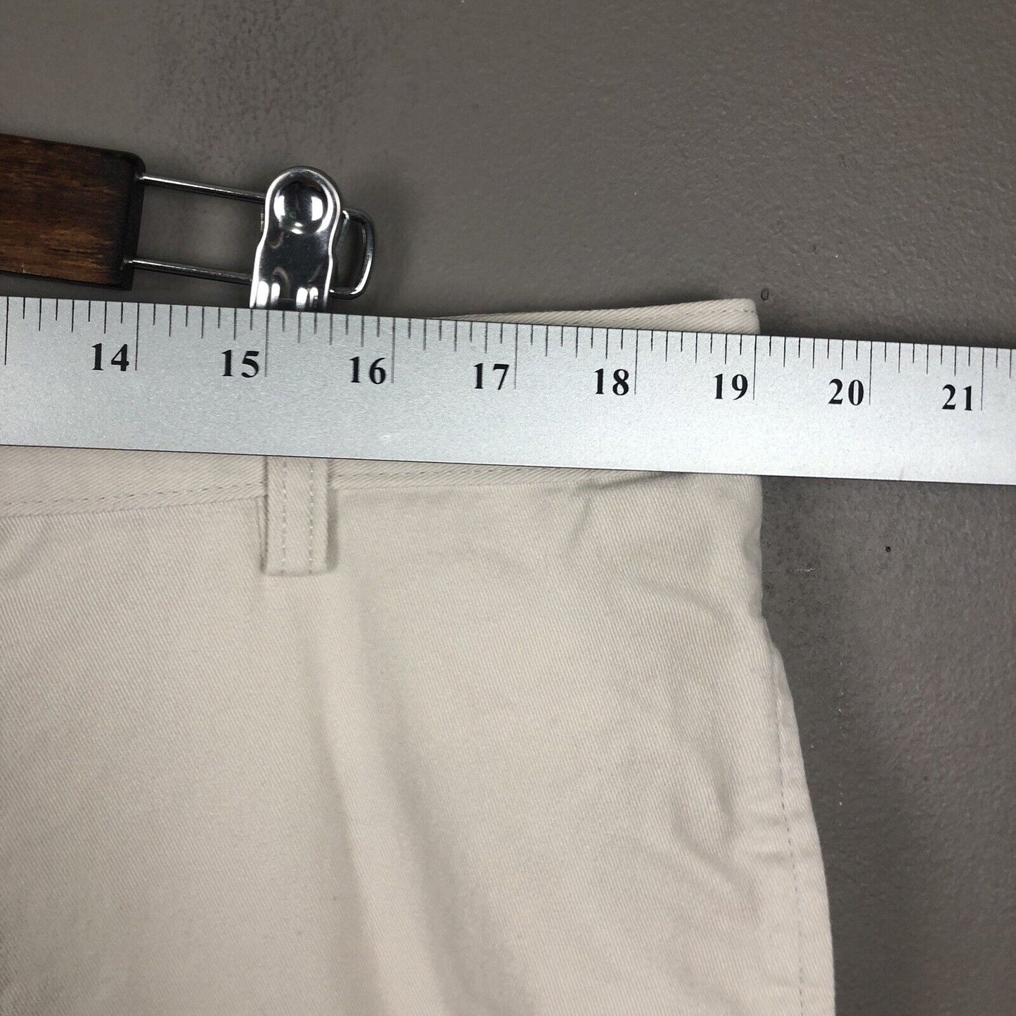 Chaps Men’s Chino Shorts Size 38W Color Beige Casual