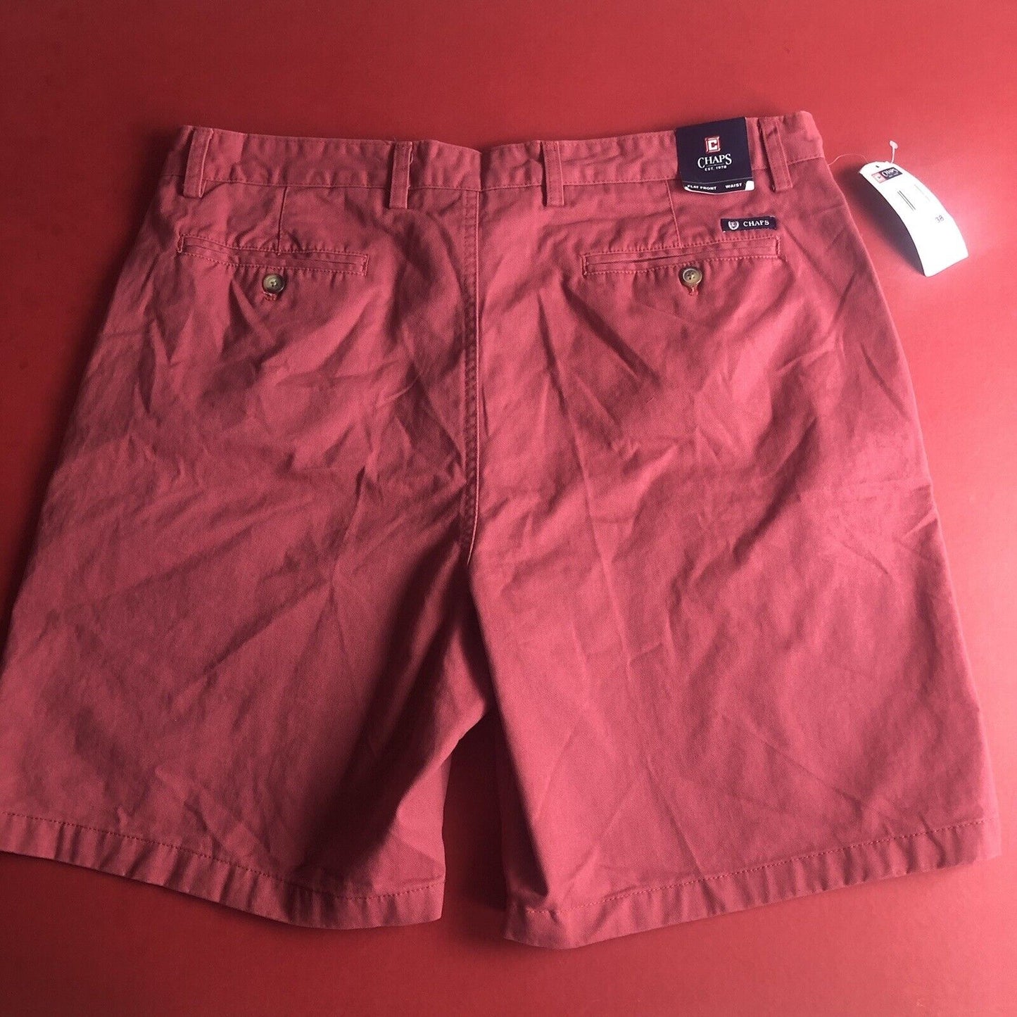 Chaps Shorts Mens Size 38 Color Red 0027