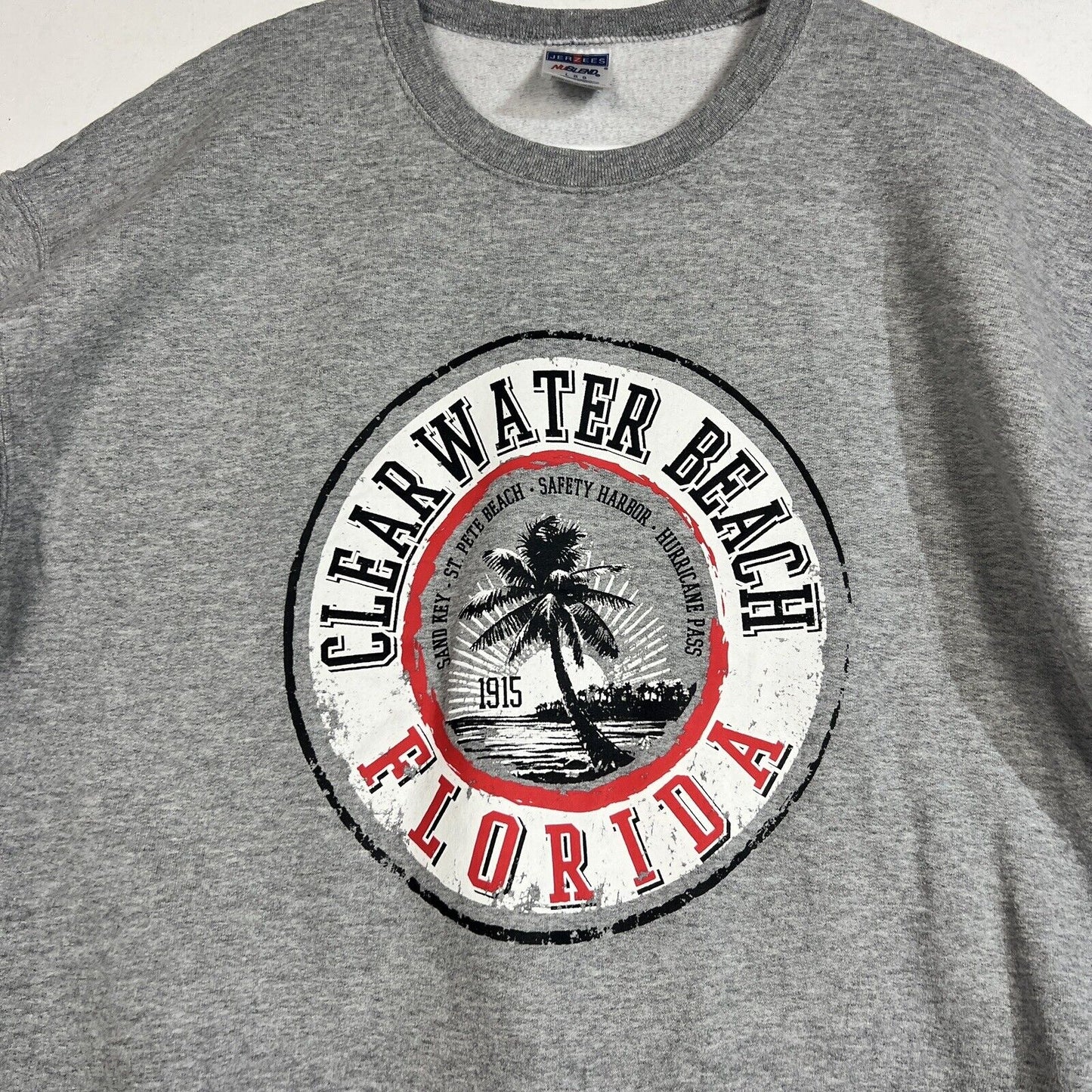 Clearwater Beach Florida Sweatshirt Adult Large Multicolor Longsleeve 5304