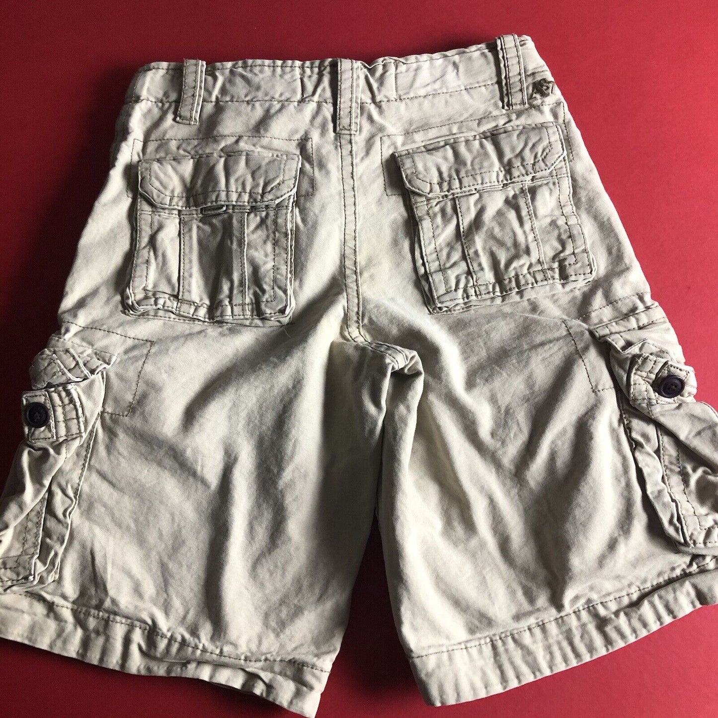 Aeropostale Shorts Mens Size 28 Color Khaki/Blue 0110
