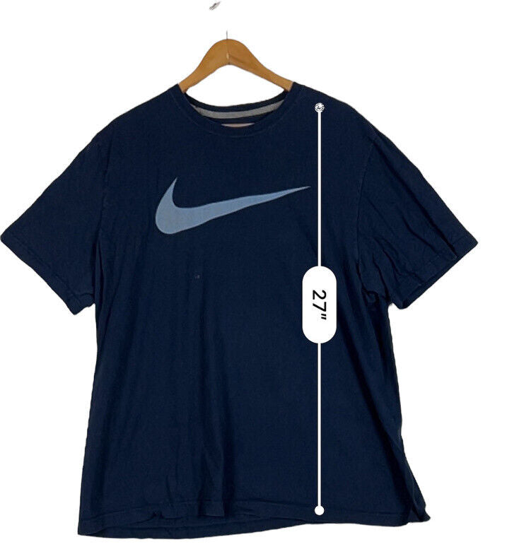 Nike Men’s T-Shirt Size 2XL Color Blue ( Pre -Owned)