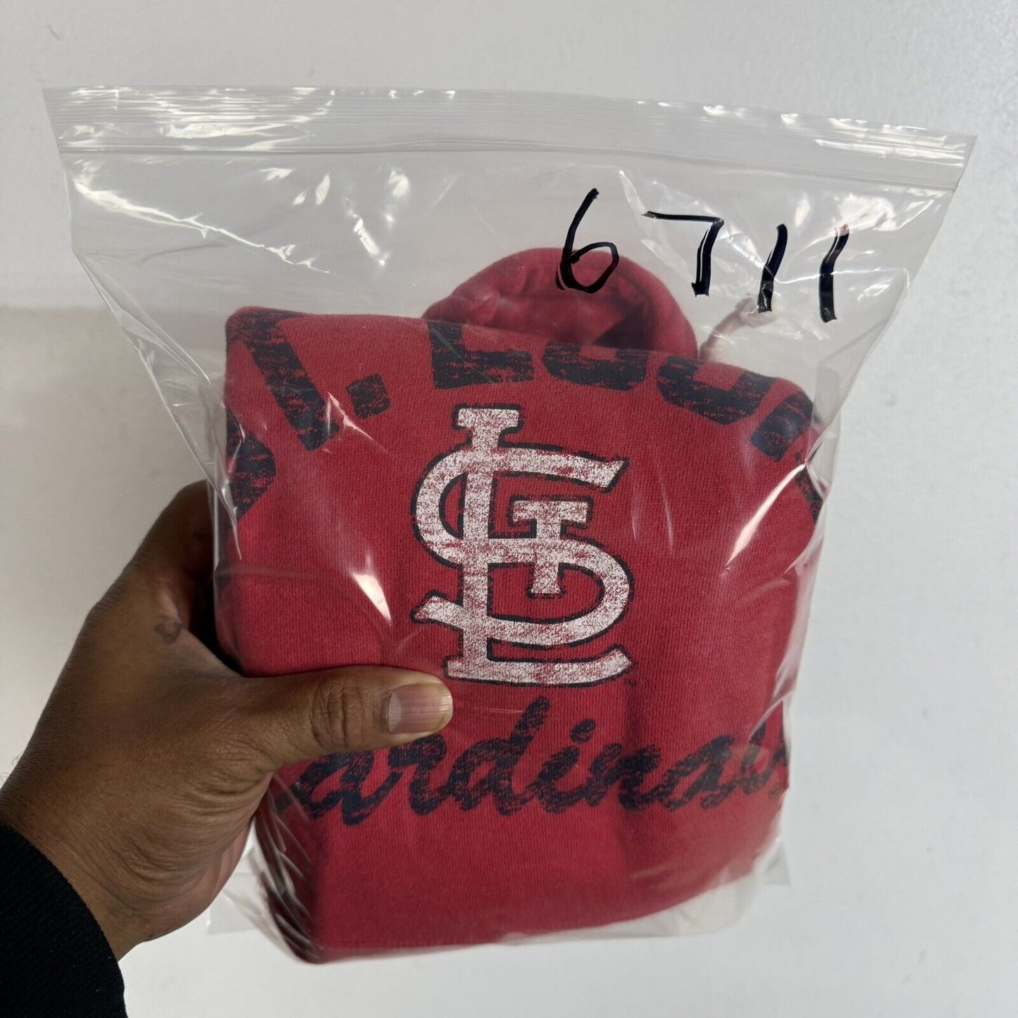 St Louis Cardinals Hoodie Women’s Size Large Multicolor Long Sleeve Heavyweight