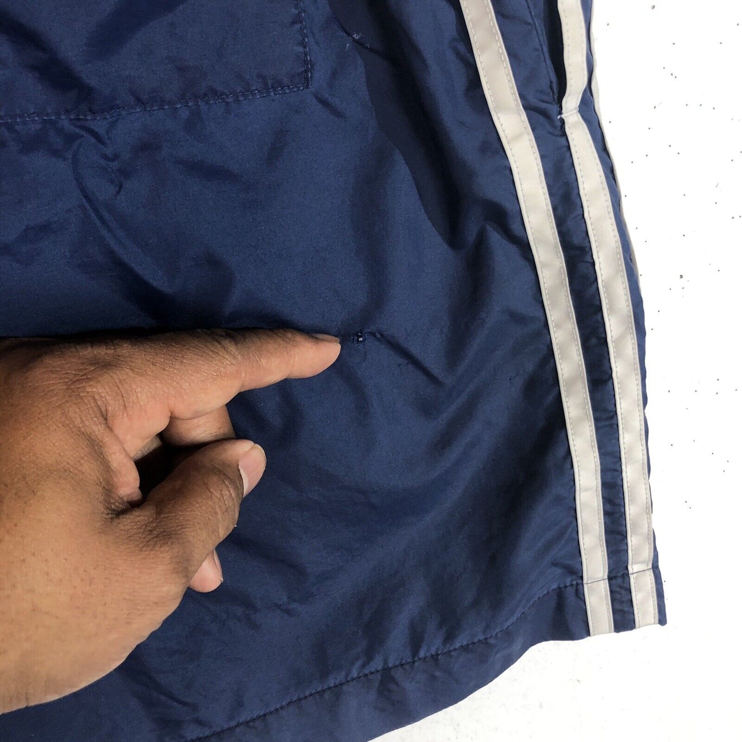 Vintage Adidas Swim Trunks Men’s Size XL Color Blue And White (Mesh Lined)