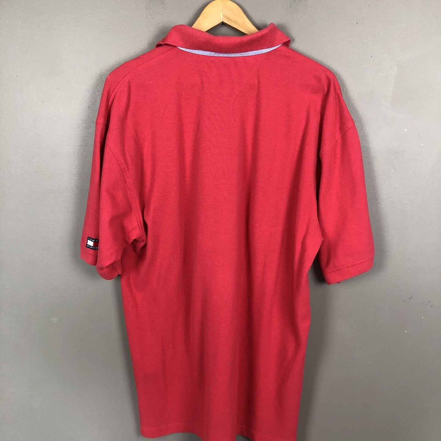 Tommy Hilfiger Golf Men’s Polo Shirt Size Large Pink Short Sleeve Pullover