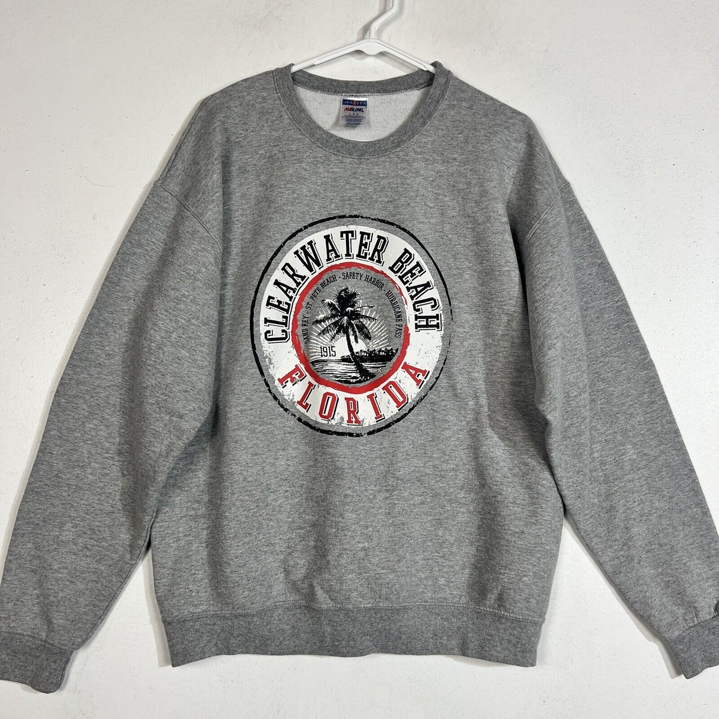 Clearwater Beach Florida Sweatshirt Adult Large Multicolor Longsleeve 5304