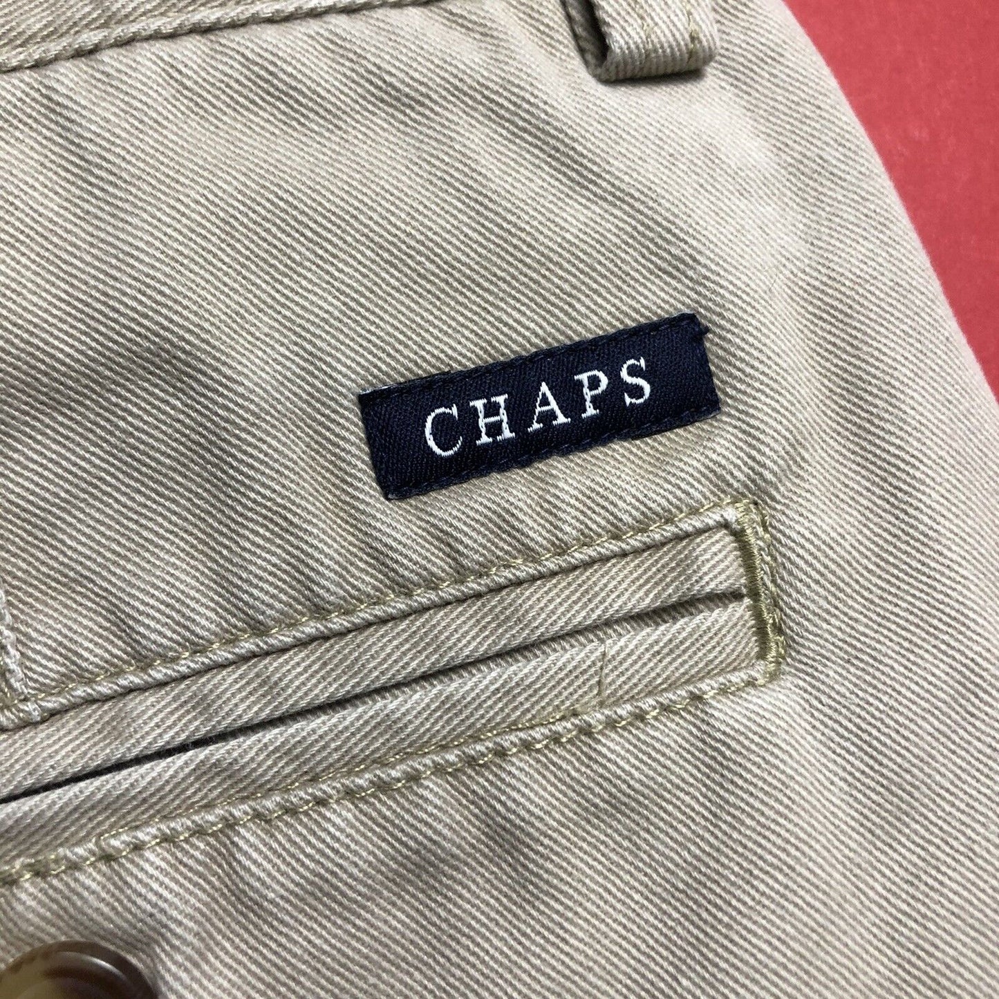 Chaps Chino Shorts Men’s Size 34 Khaki (1007320))
