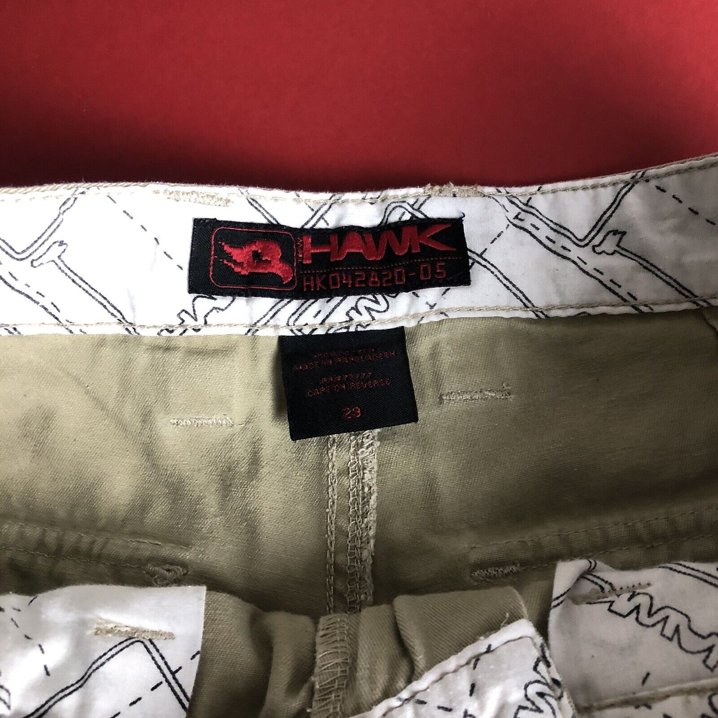 Tony Hawk Shorts Mens Size 29 Color Khaki. 1220300