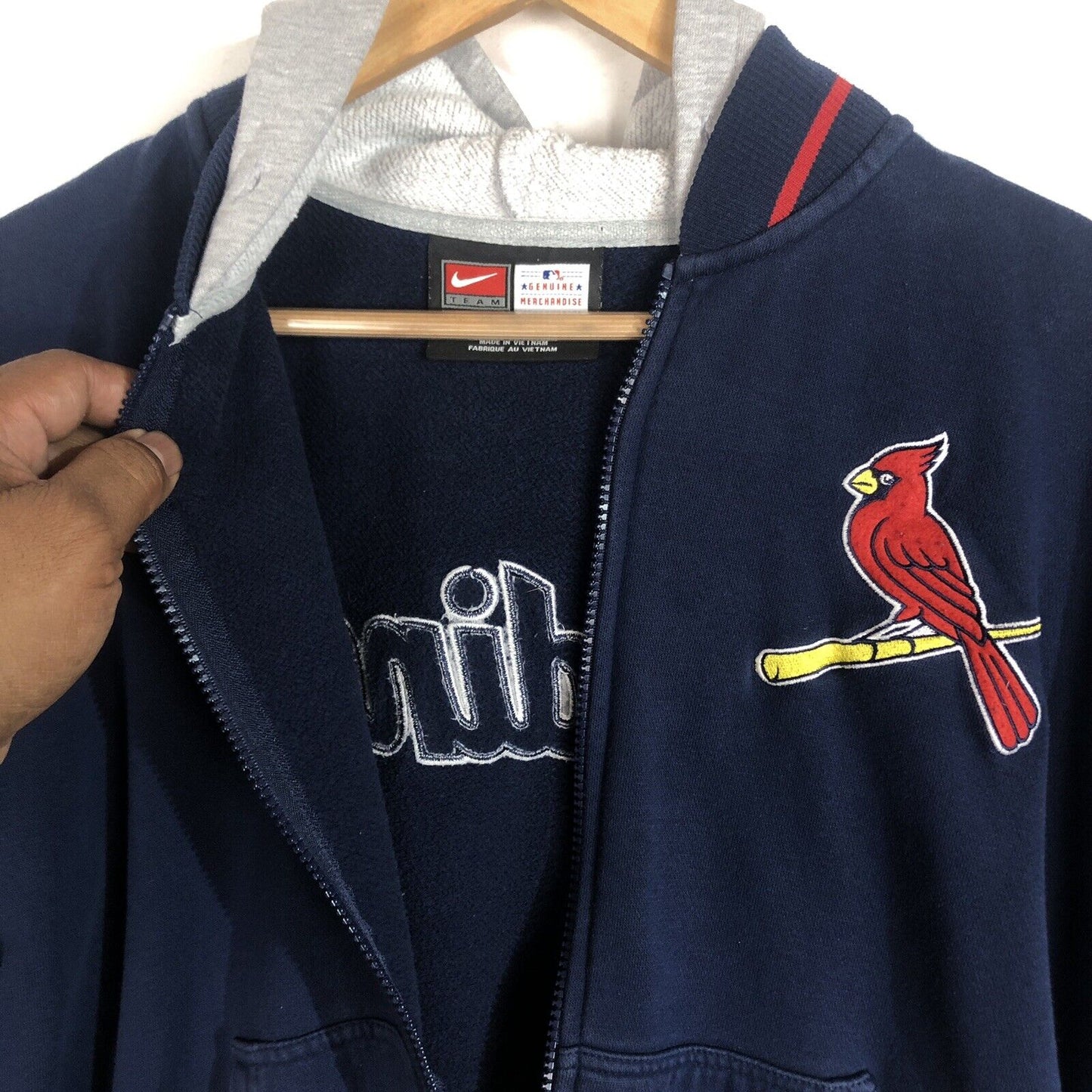 Nike Team St. Louis Cardinals Hoodie Men's Size Small Multicolor Embroidered