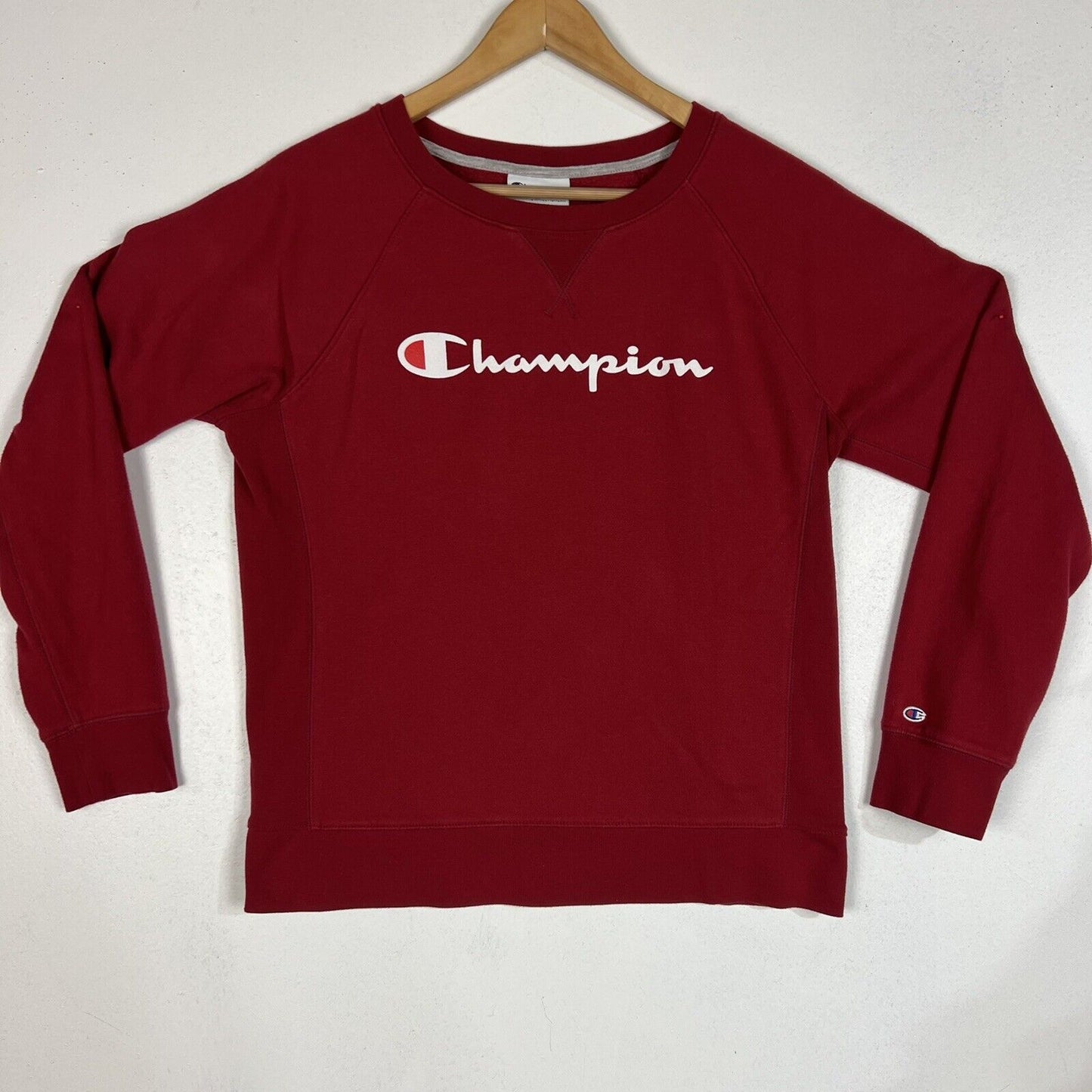 Champion Women’s Sweatshirt Size M Red (Pre-Owned) Pullover