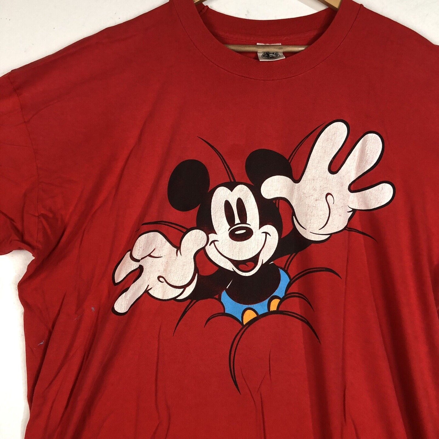 Vintage Disney Mickey Mouse T-Shirt Men’s Size 2XL Color Red (One Size Fits All)