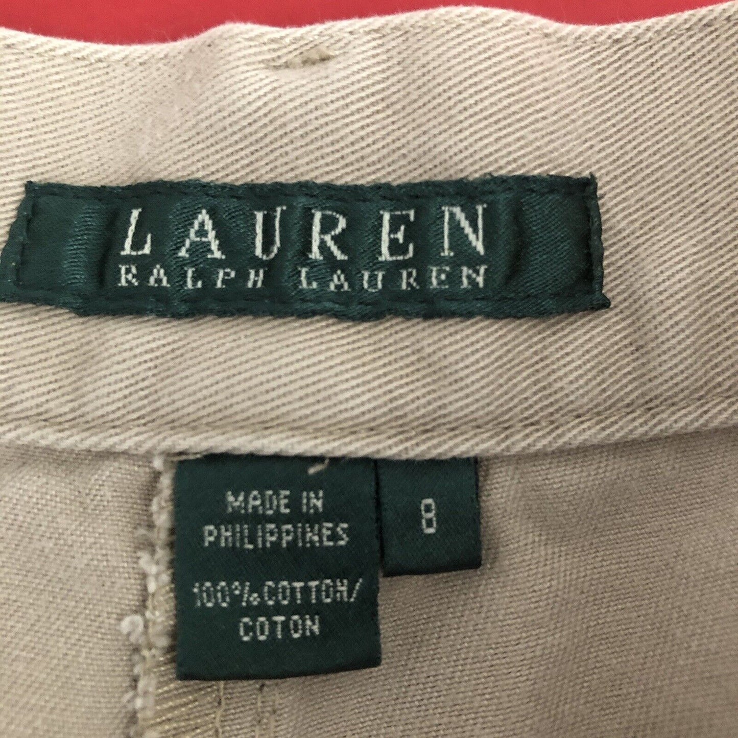 Lauren Ralph Lauren Shorts Womens Size 8 Color Khaki. 0421