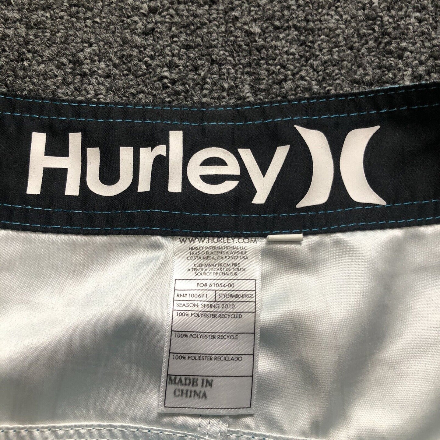 Hurley Swim Trunks Mens Size 34 Multicolor. 1321200