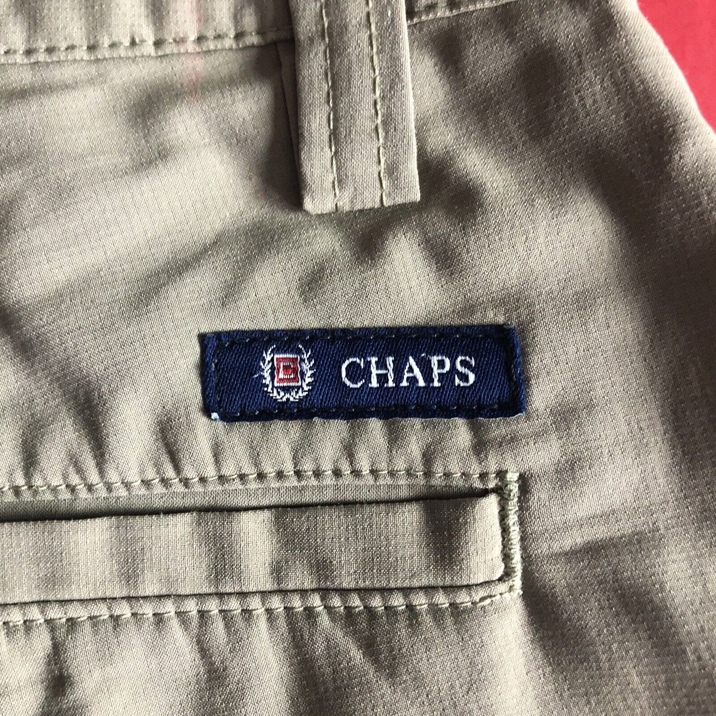 Chaps Shorts Mens Size 36 Color Khaki 0116