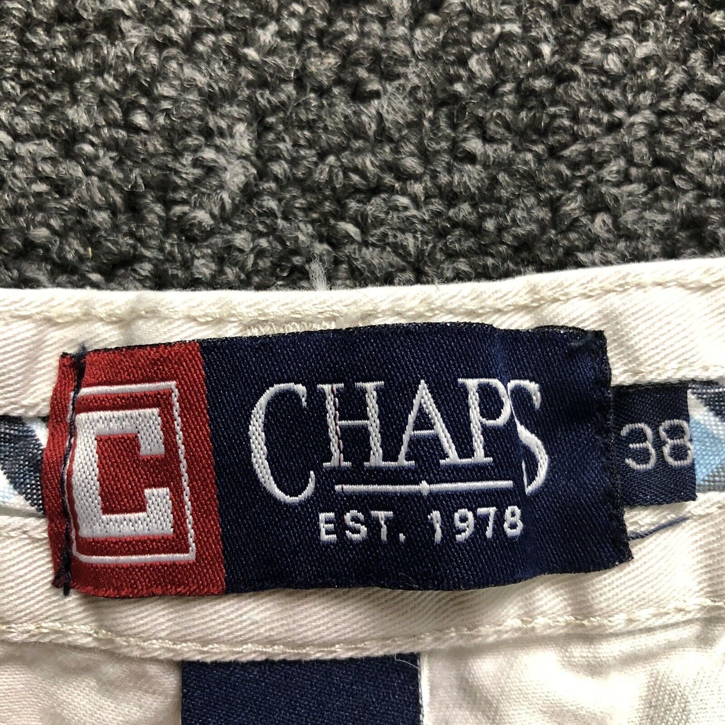 CHAPS Shorts Mens Size 38 Color Khaki. 1417300