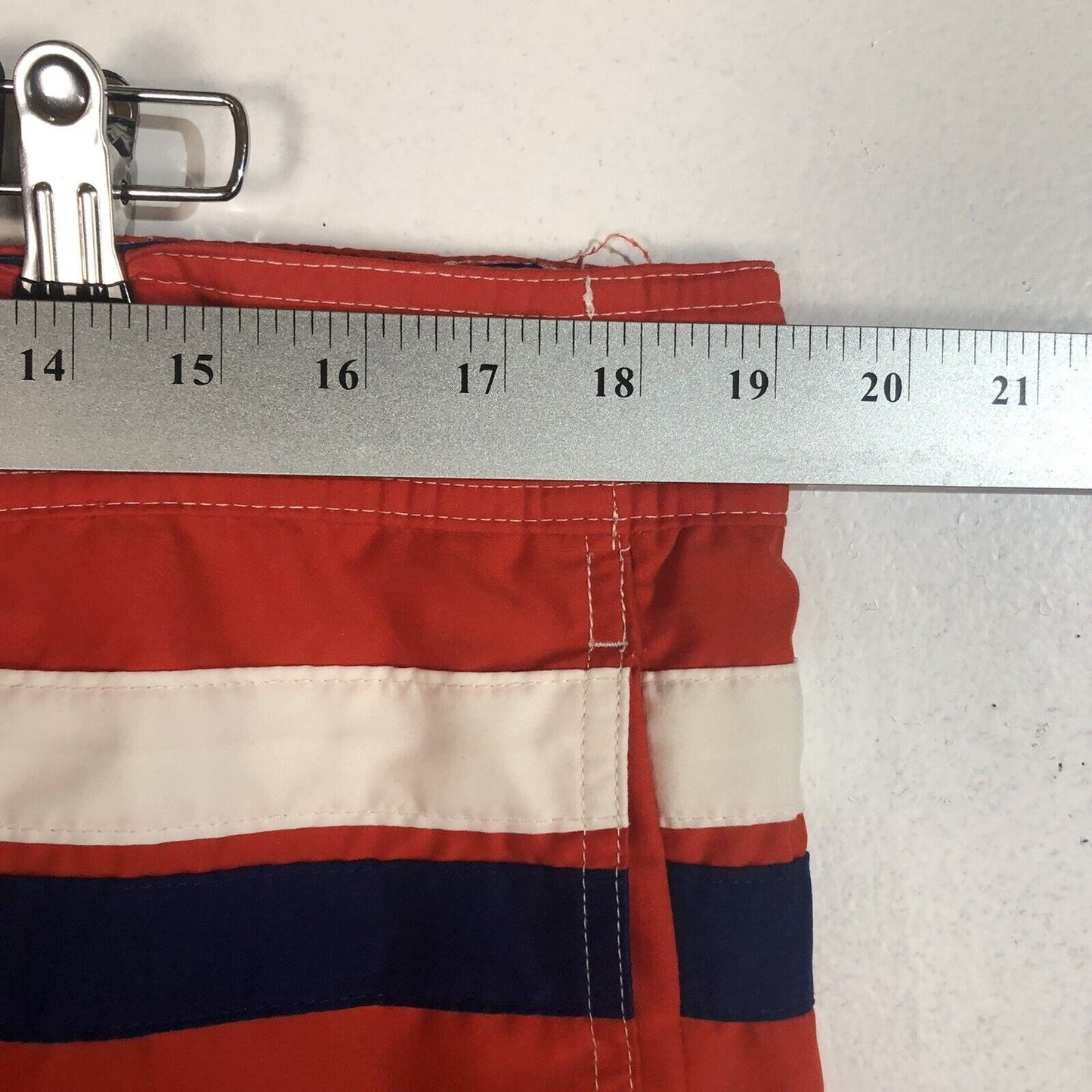 Chaps Mens Swim Trunks Size Large Color Red