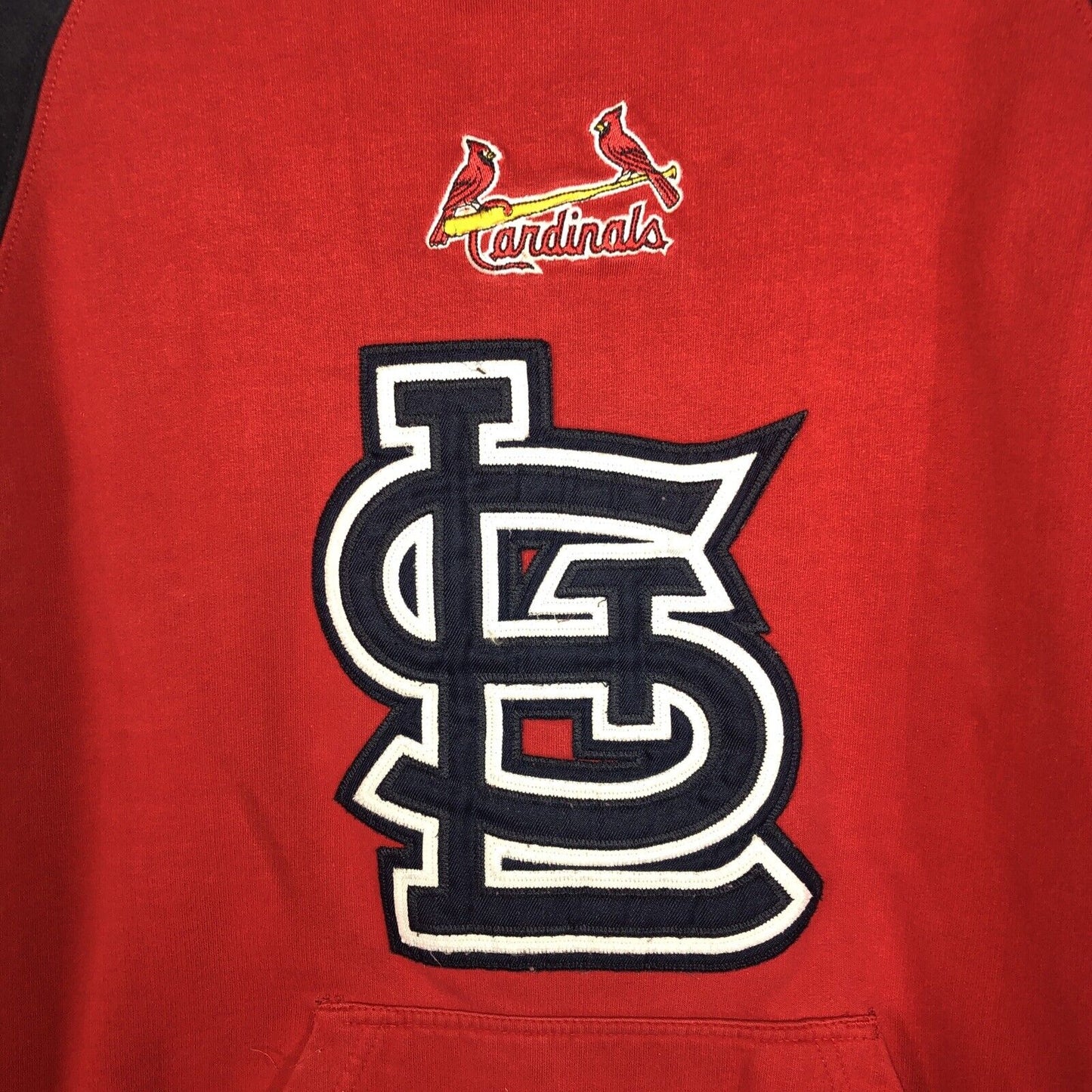 Stitches St Louis Cardinals Hoodie Adult Large Color Red/Blue