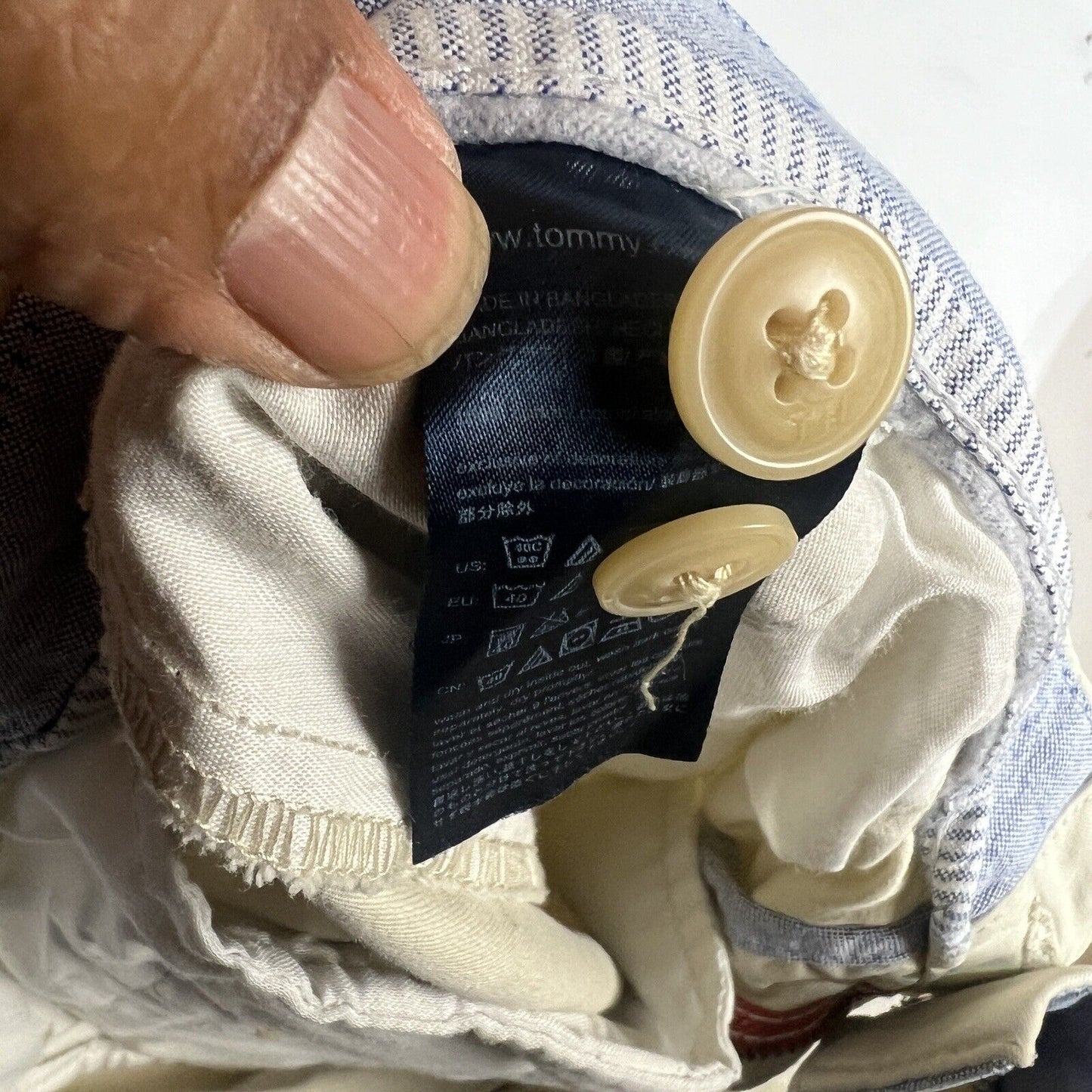 Tommy Hilfiger Chino Shorts Men’s Size 38 Color Beige Flat Front