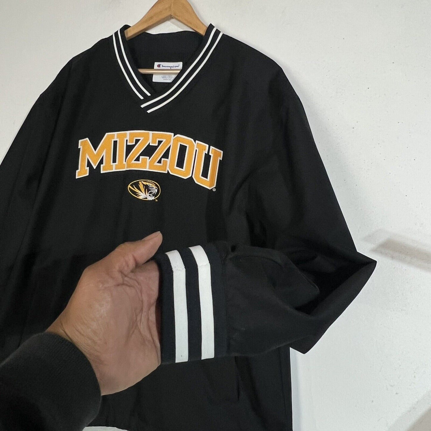 Champion Mizzou Jacket Men’s Large Multicolor Long Sleeve Lined Pullover