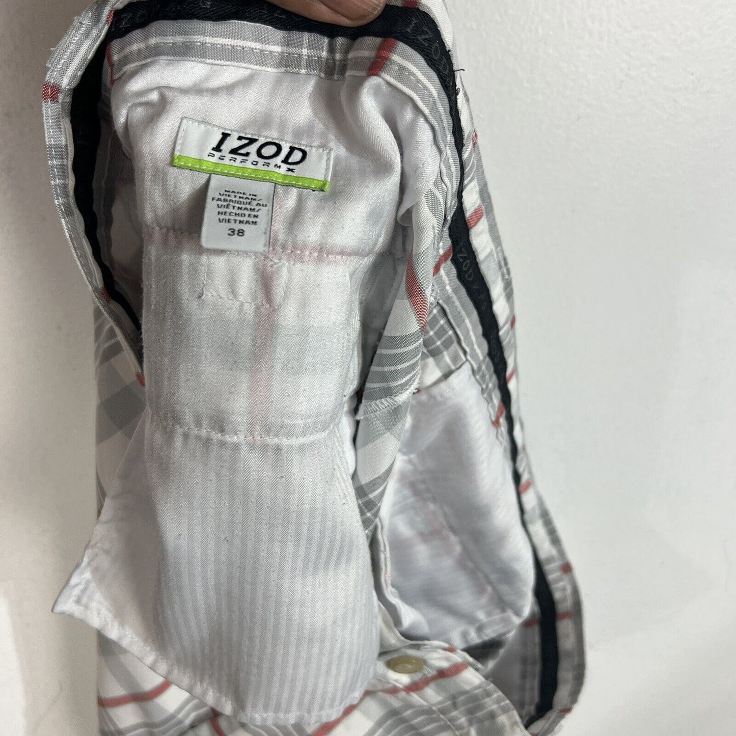 Izod Performx Golf Shorts Men's Size 38 Multicolor Plaid Chino