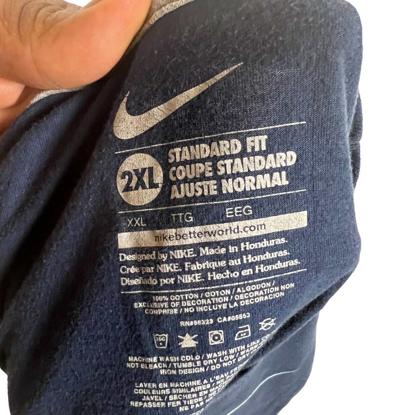 Nike Men’s T-Shirt Size 2XL Color Blue ( Pre -Owned)