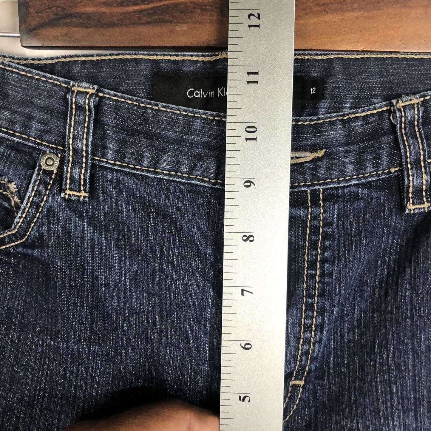 Calvin Klein Jeans Flare Womens Size 12 Color Blue