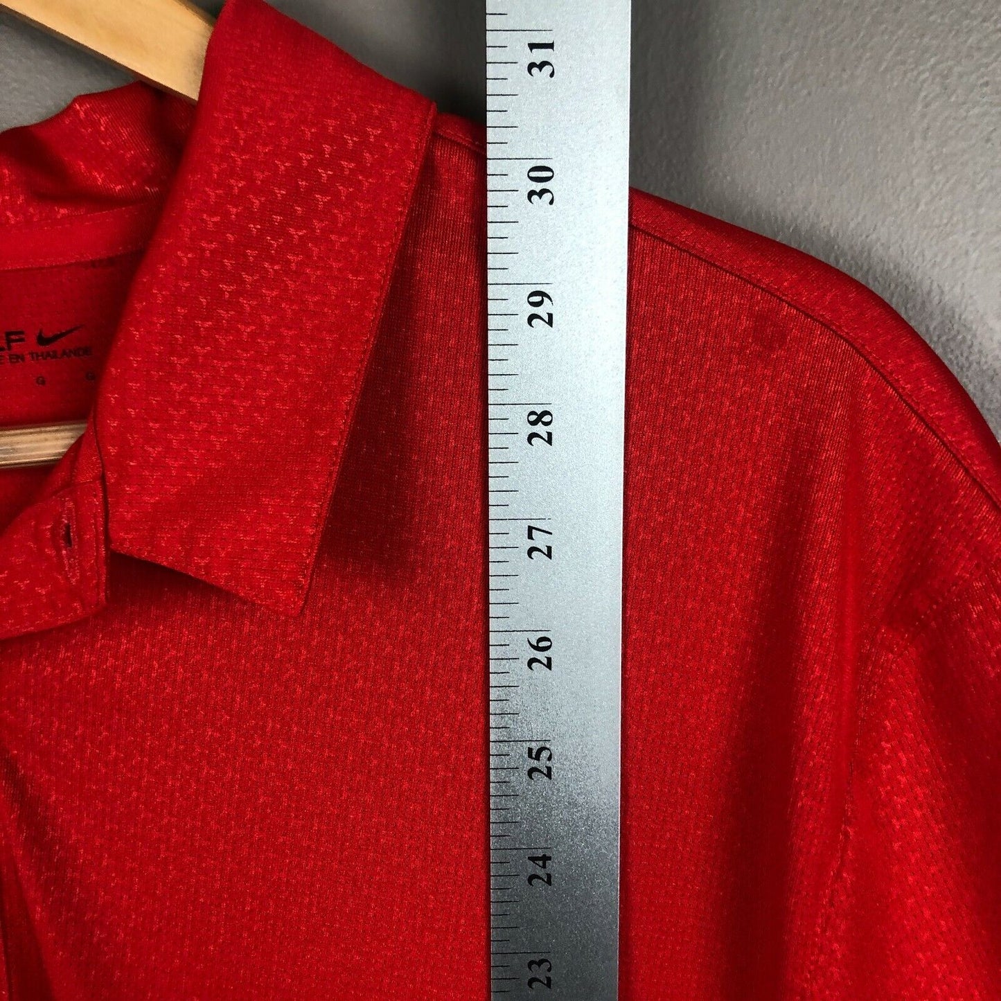 Nike Golf Men's Polo Shirt Size Large Red Short Sleeve Pullover
