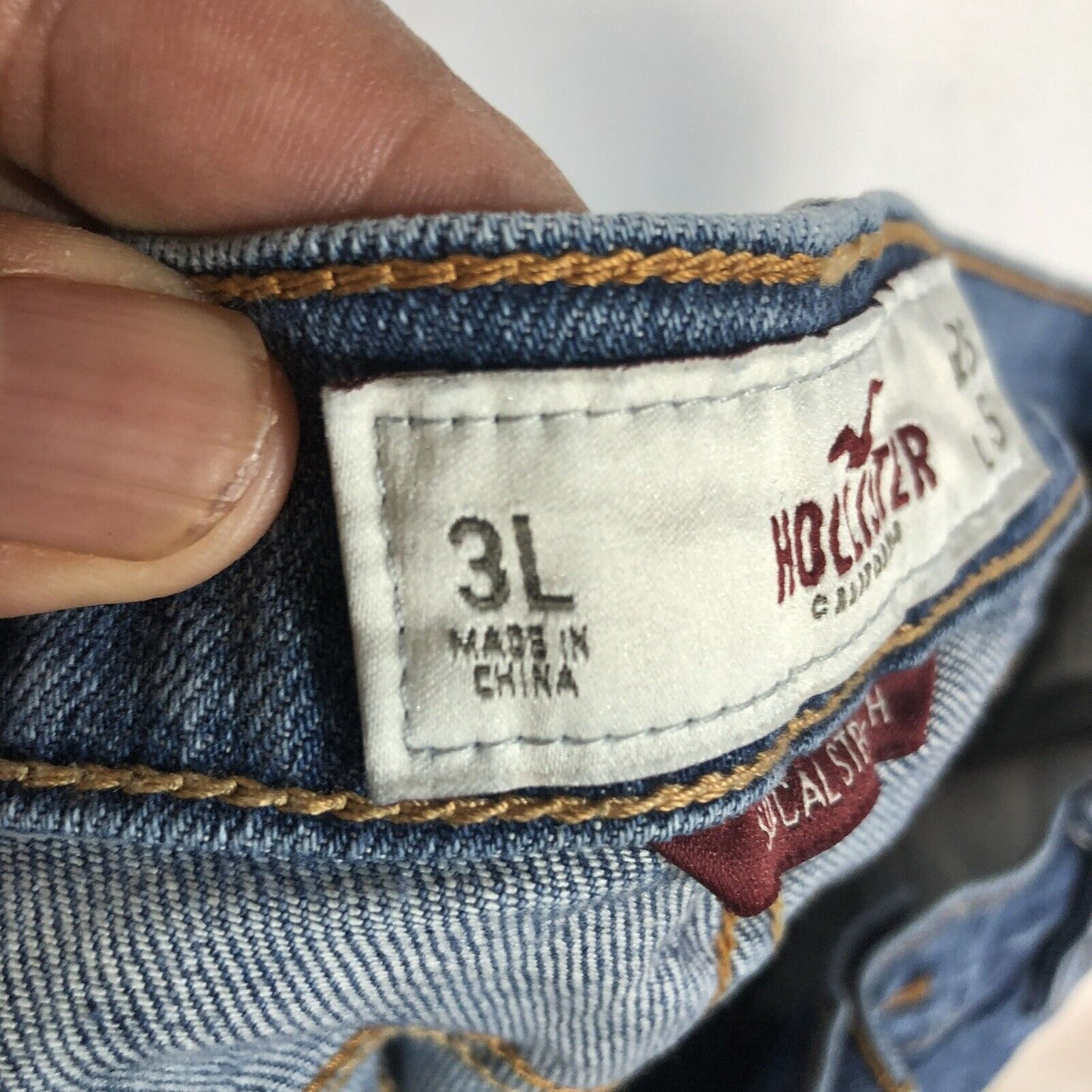 Hollister Social Stretch Jeans Womens Size 26 Color Blue