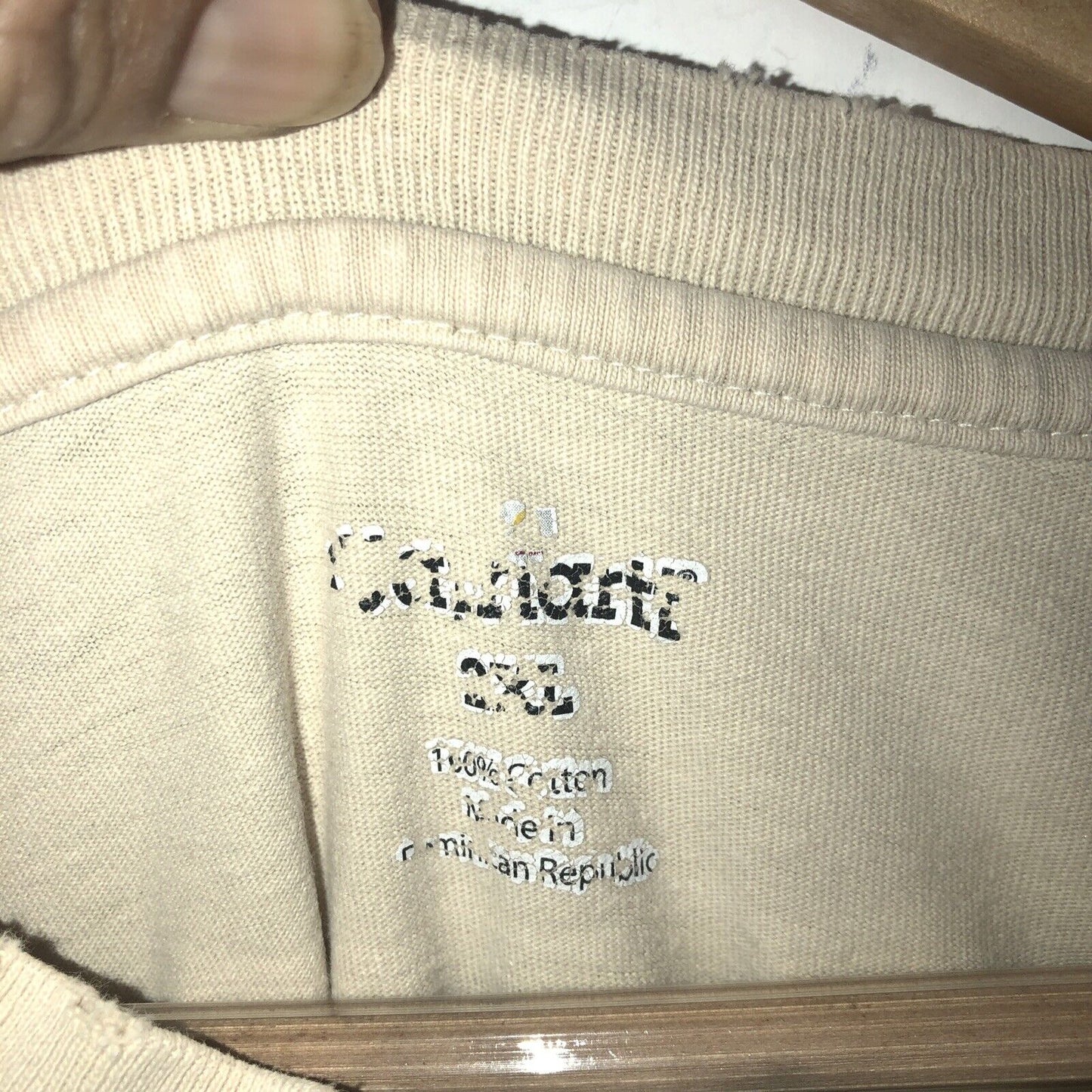 Carhartt T Shirt Mens Size 2XL Color Beige