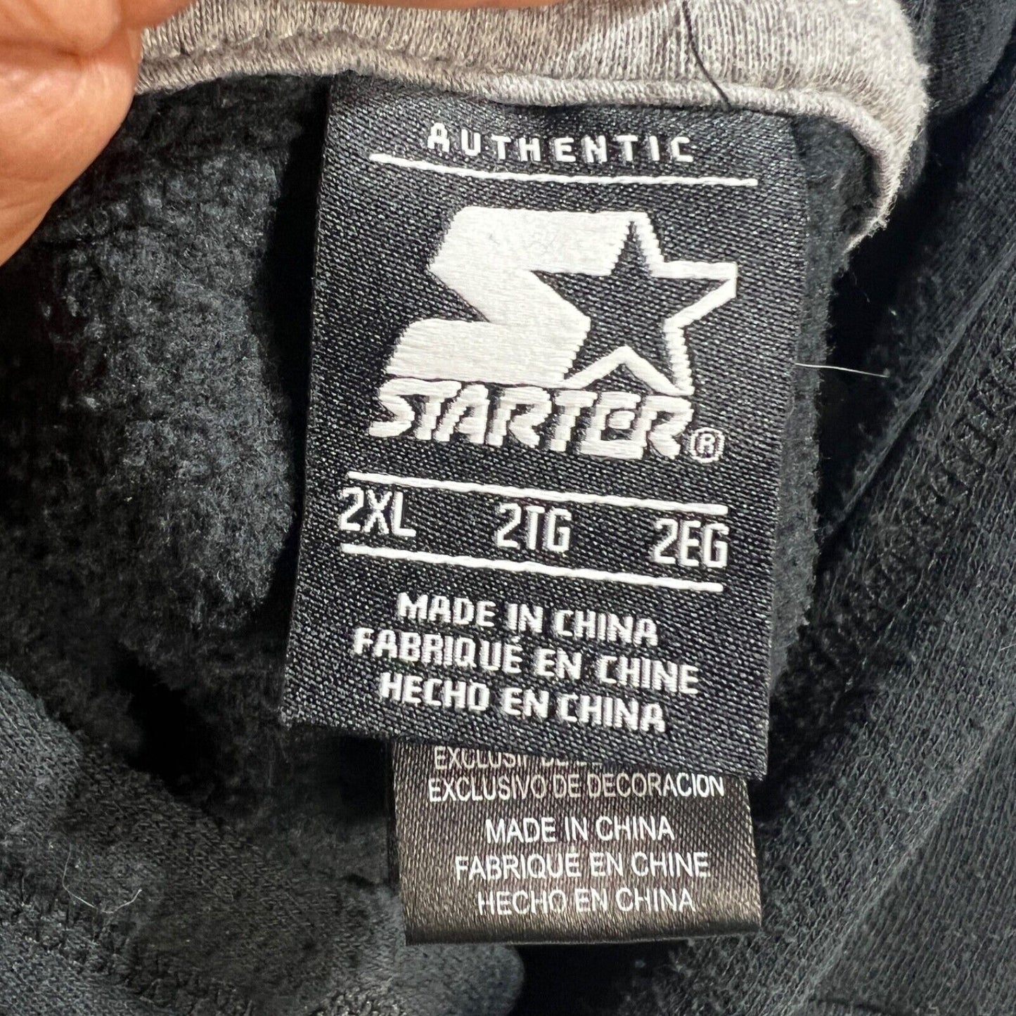 Starter Hoodie Men's Size 2XL Multicolor Long Sleeve Pullover Heavyweight