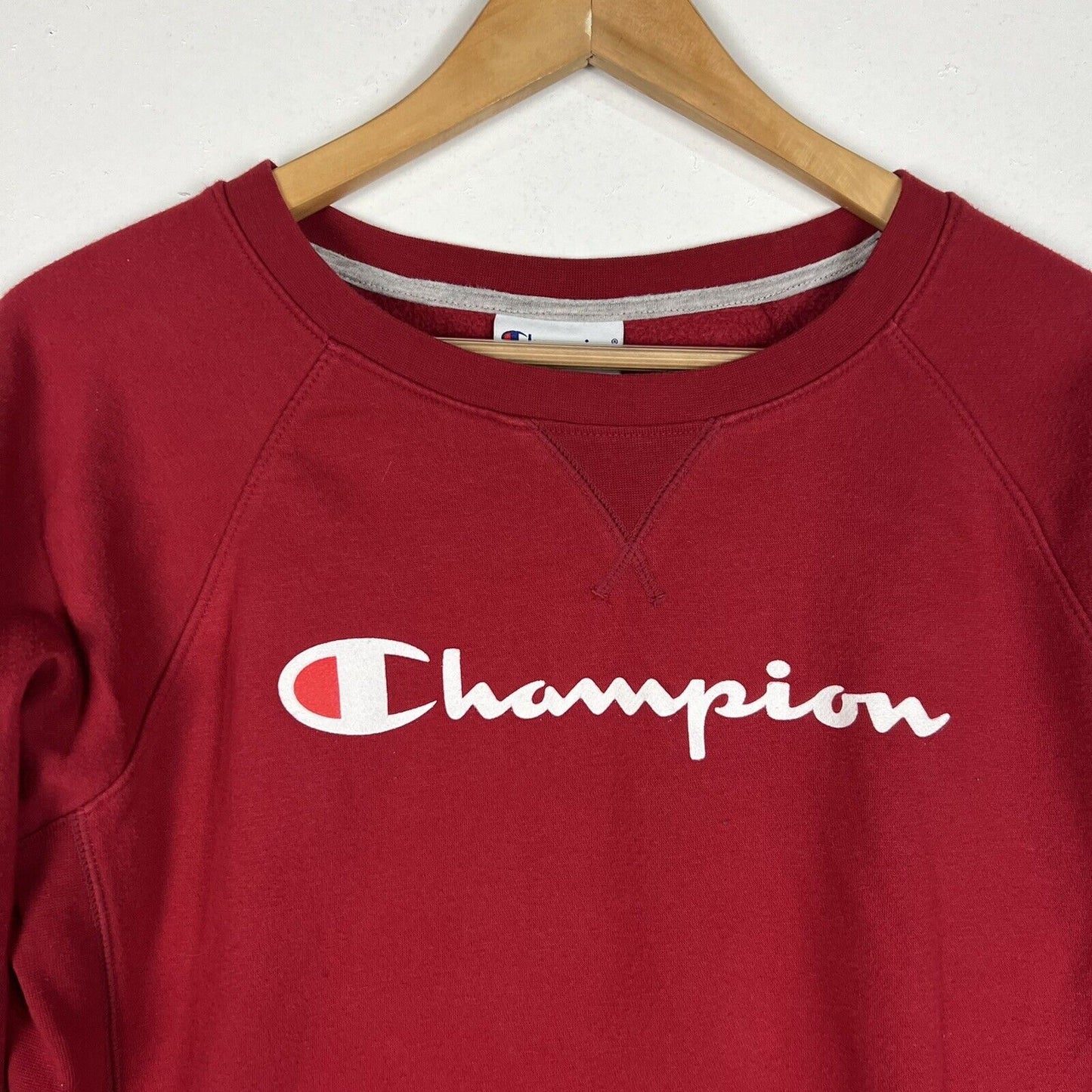 Champion Women’s Sweatshirt Size M Red (Pre-Owned) Pullover