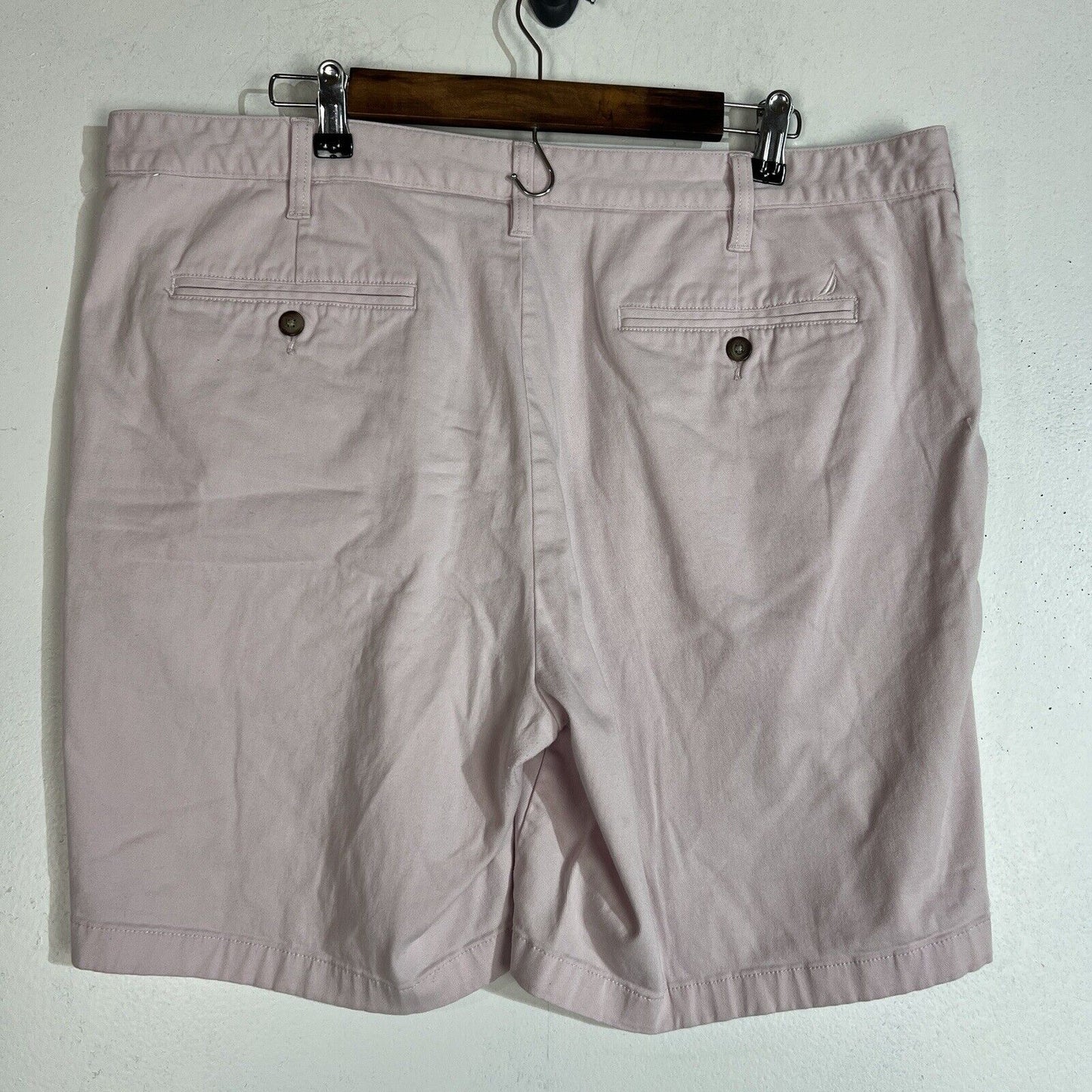 Nautica Chino Shorts Men’s Size 40 Color Pink Flat Front