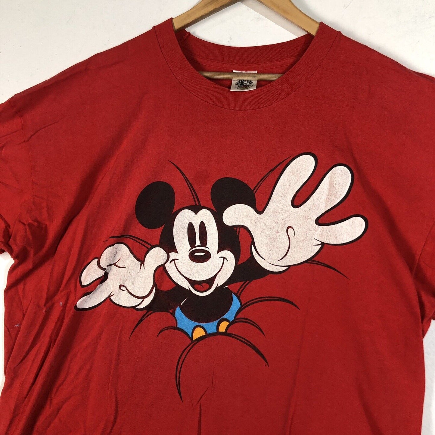 Vintage Disney Mickey Mouse T-Shirt Men’s Size 2XL Color Red (One Size Fits All)