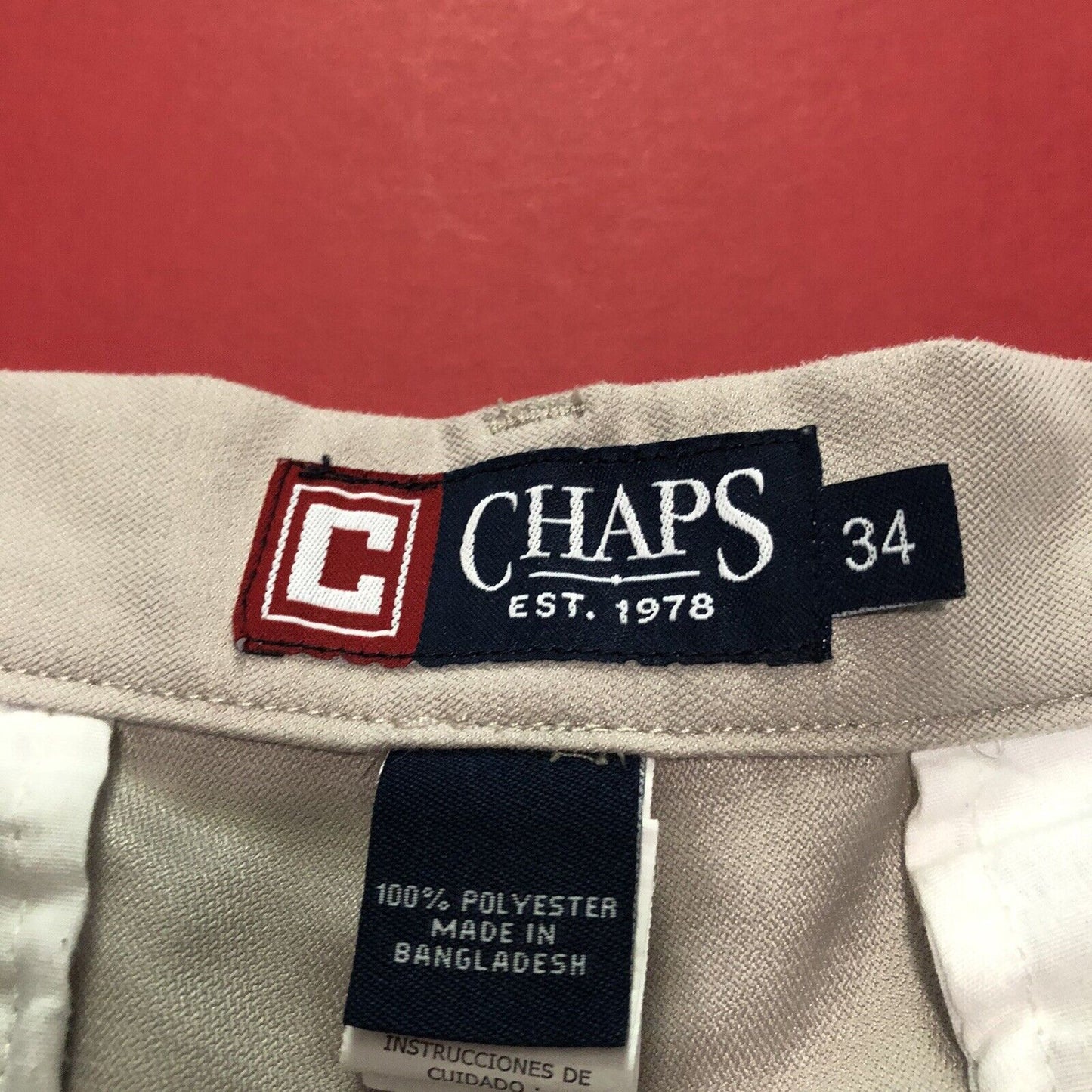 Chaps Shorts Mens Size 34. Color Khaki. 1021300