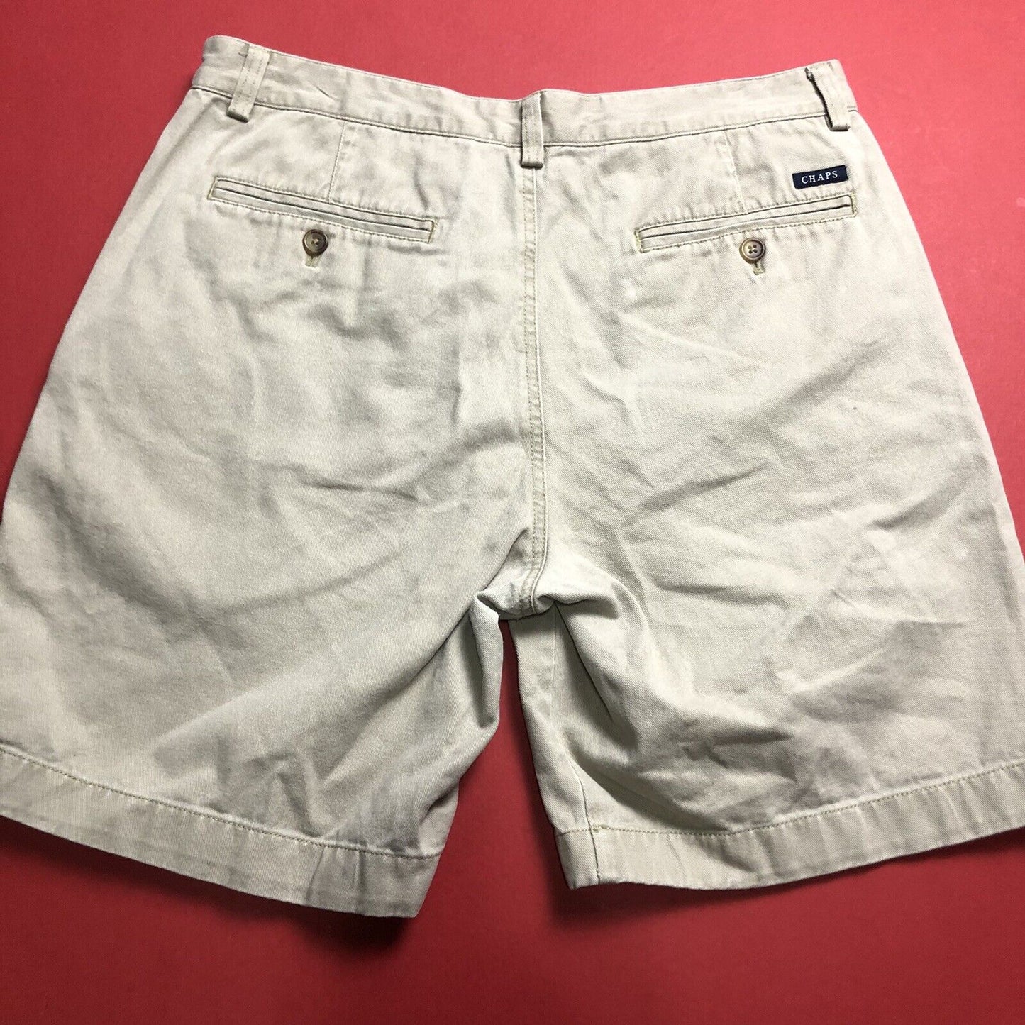 Chaps Chino Shorts Men’s Size 34 Khaki (1007320))