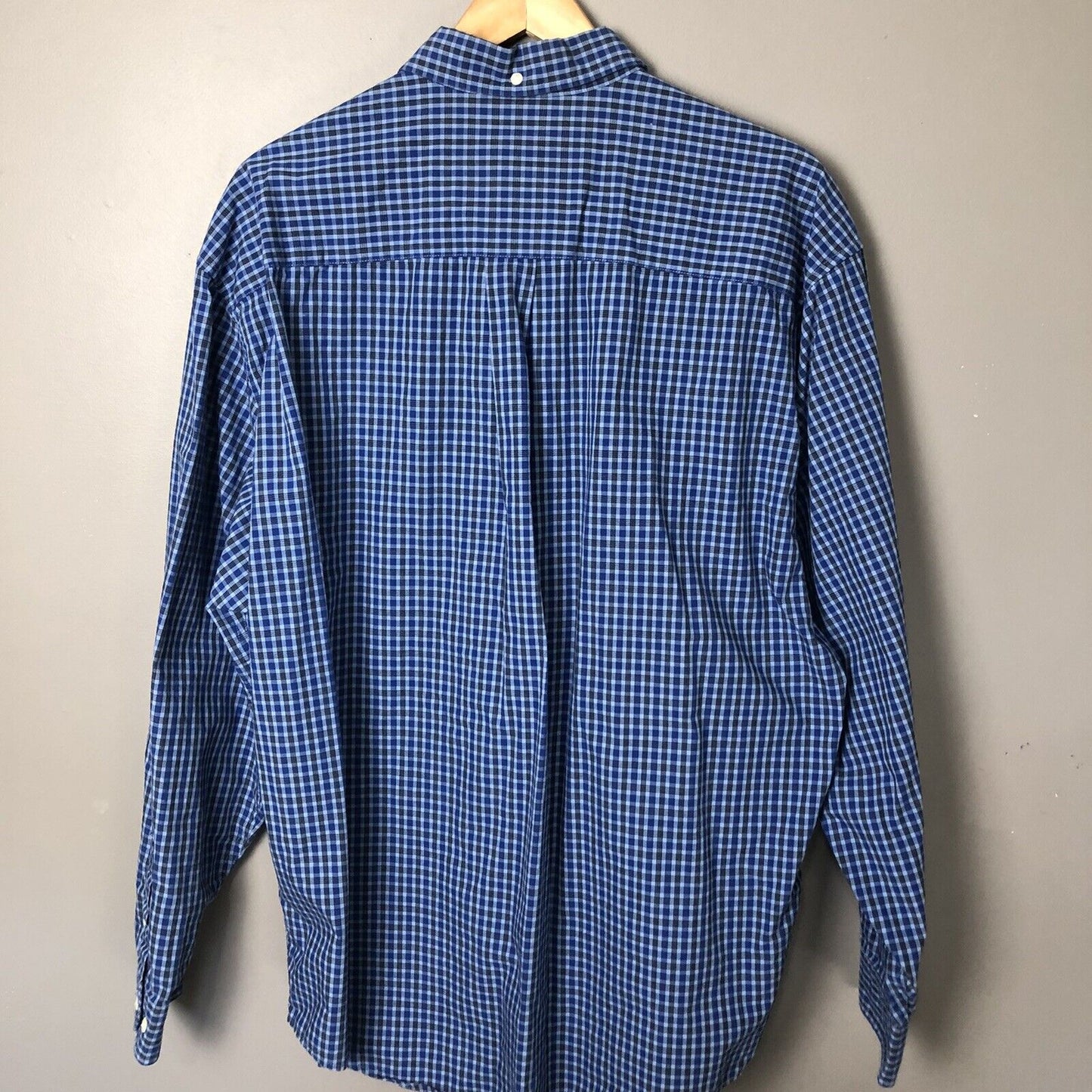Eddie Bauer Men’s Button Up Shirt Size L Blue Long Sleeve Casual